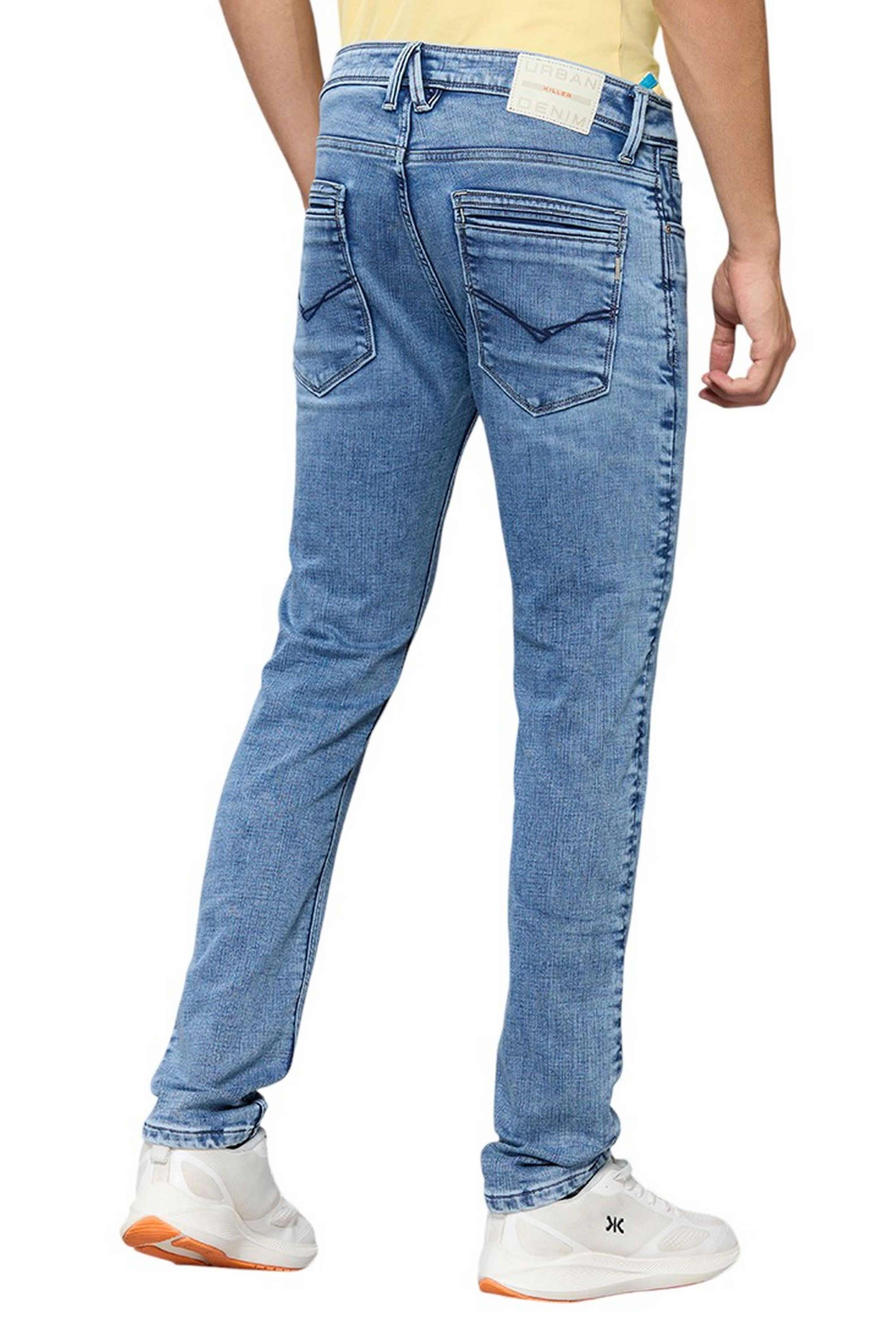 Blended-Fabric-Slim-Fit-Men-Jeans