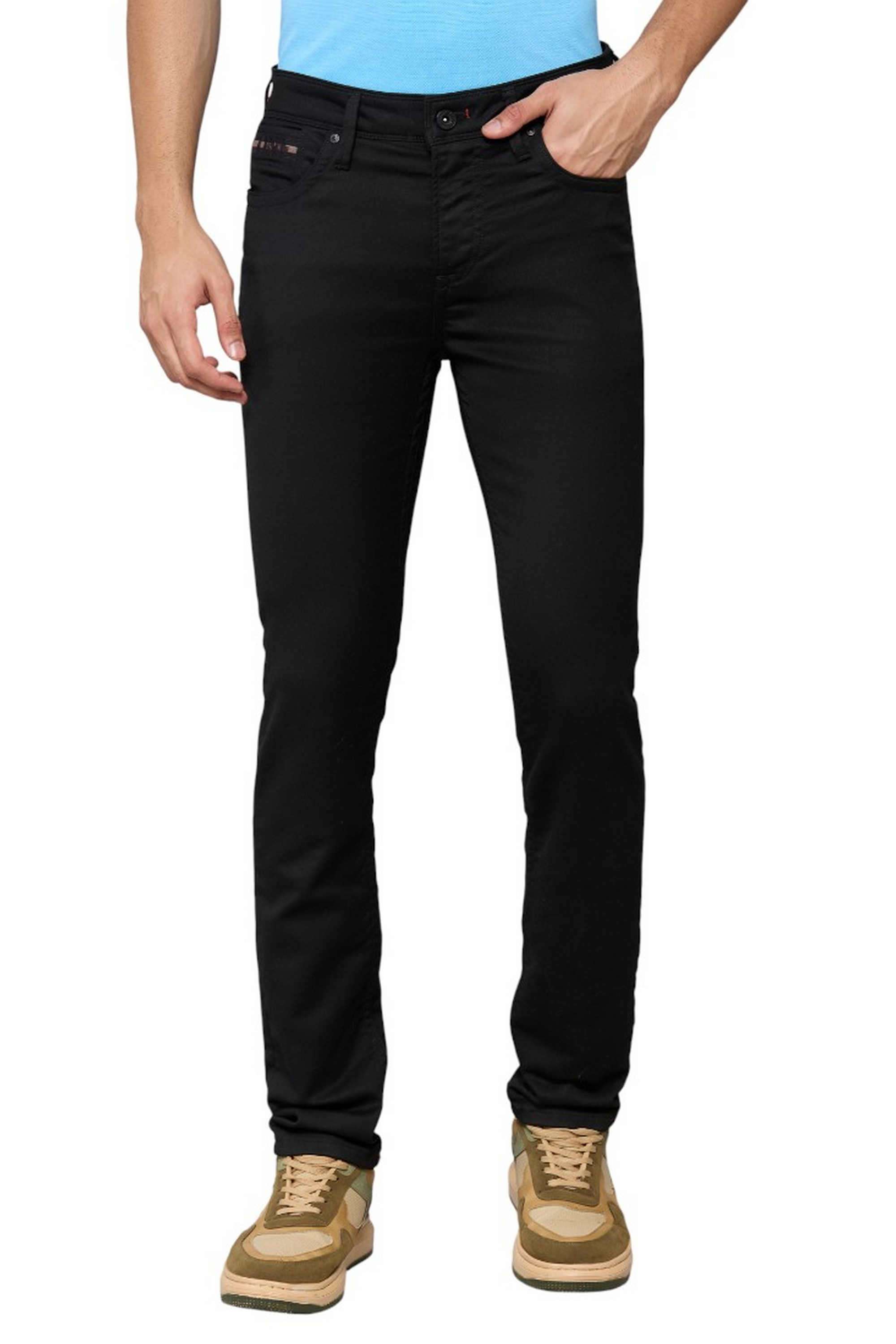 Blended-Fabric-Slim-Fit-Men-Jeans