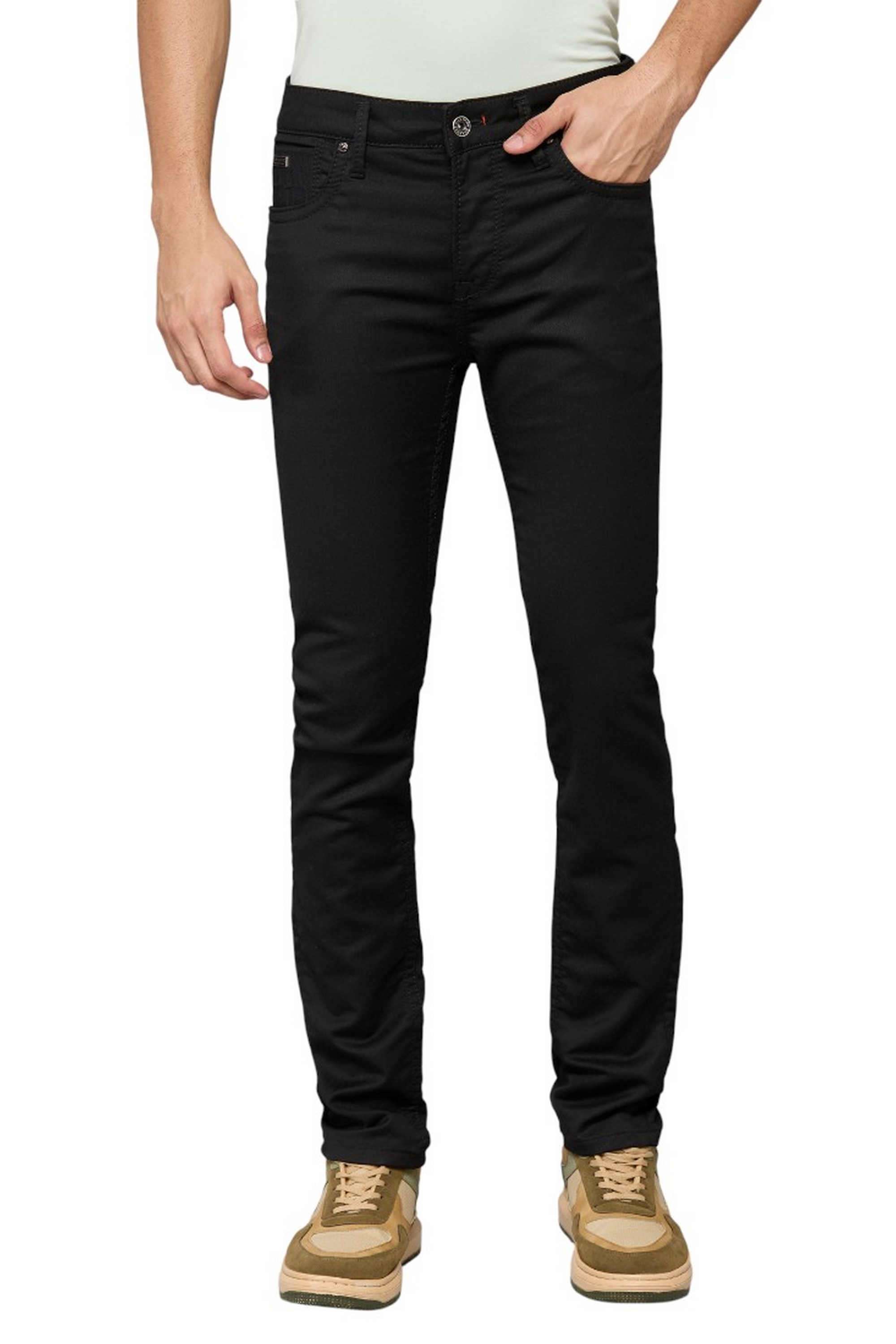 Blended-Fabric-Slim-Fit-Men-Jeans