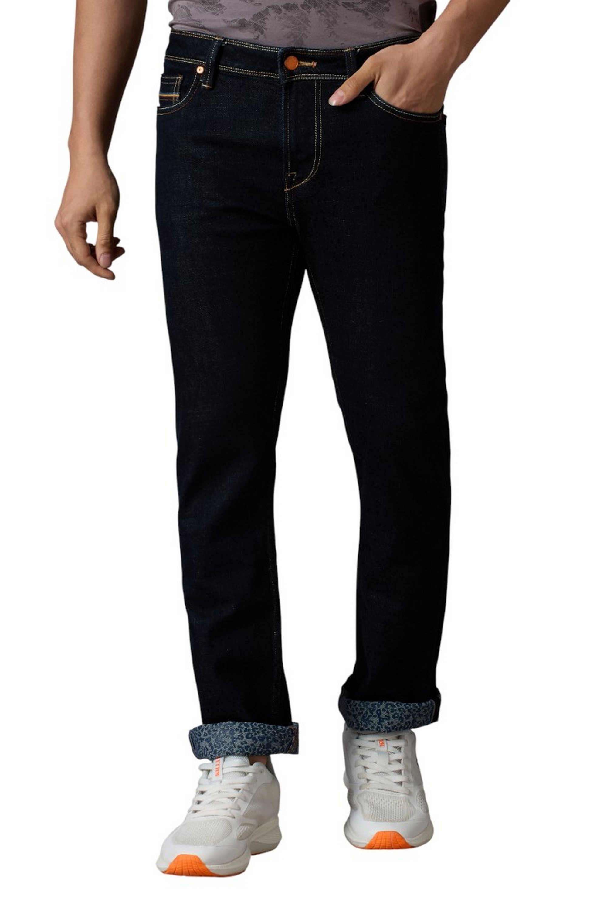 Blended-Fabric-Slim-Fit-Men-Jeans