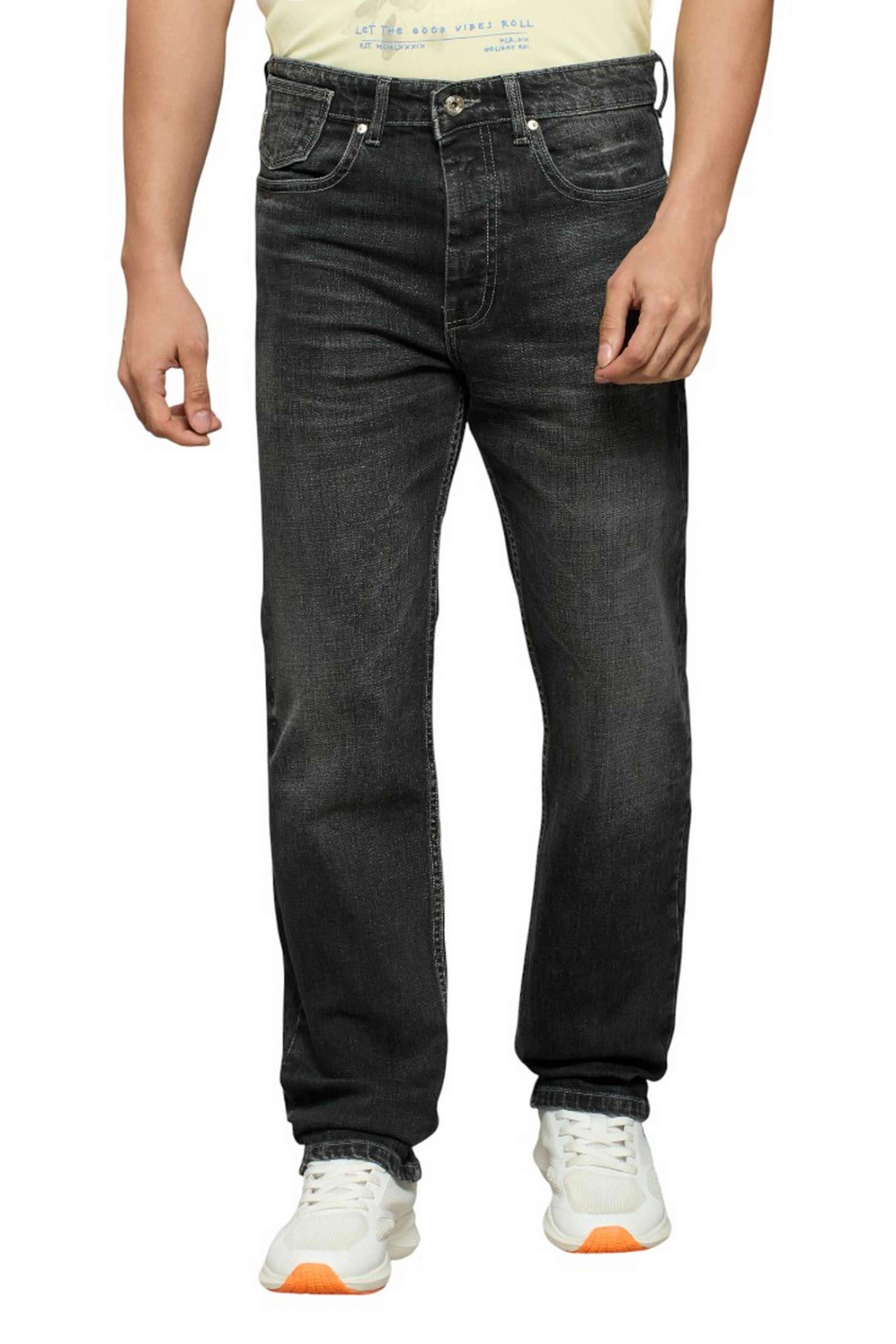 Blended-Fabric-Slim-Fit-Men-Jeans