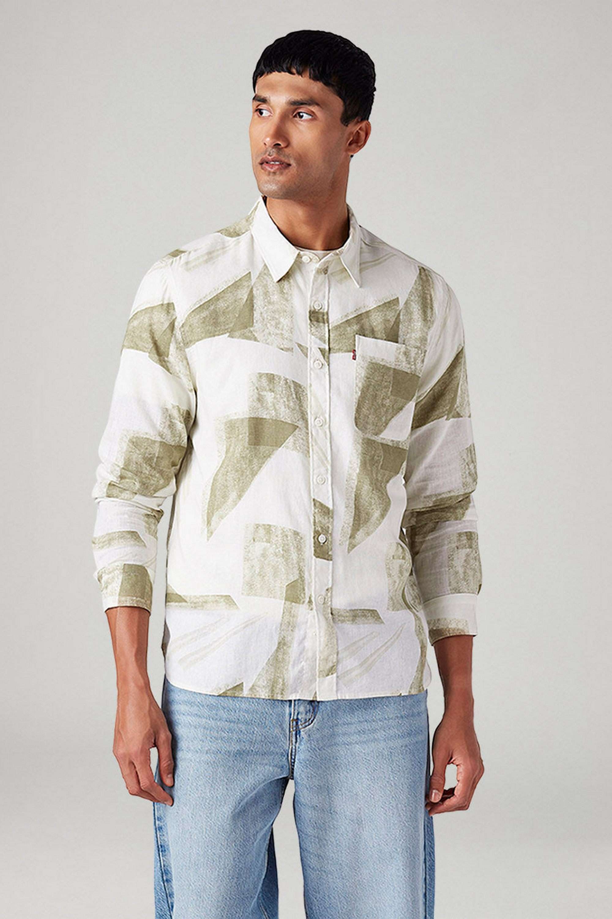 Abstract-Linen-Blend-Slim-Fit-Men-s-Casual-Wear-Shirt