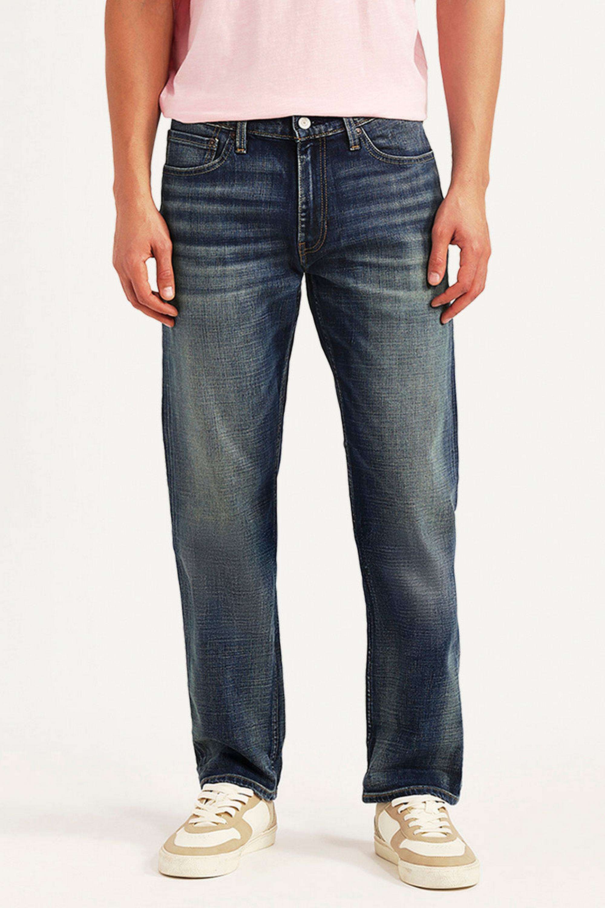 Solid-Cotton-Tapered-Fit-Men-s-Jeans