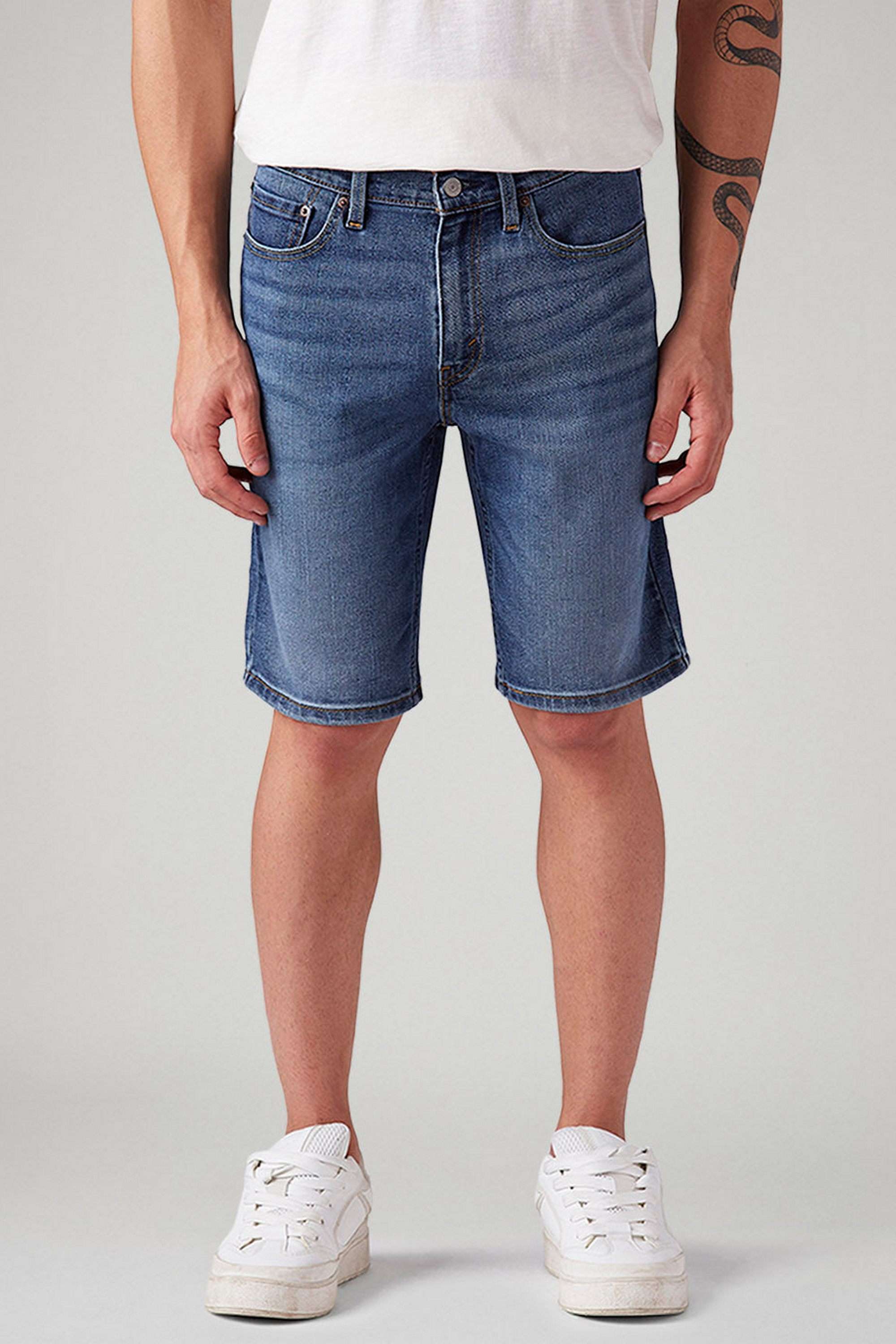 Solid-Cotton-Button-Men-s-Shorts