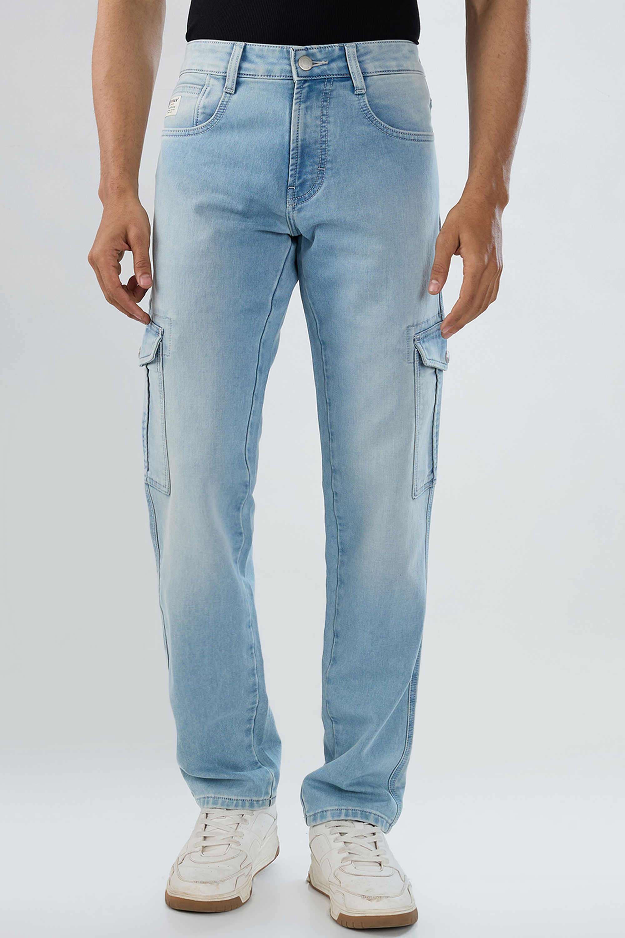 Solid-Cotton-Stretch-Regular-Fit-Men-s-Jeans
