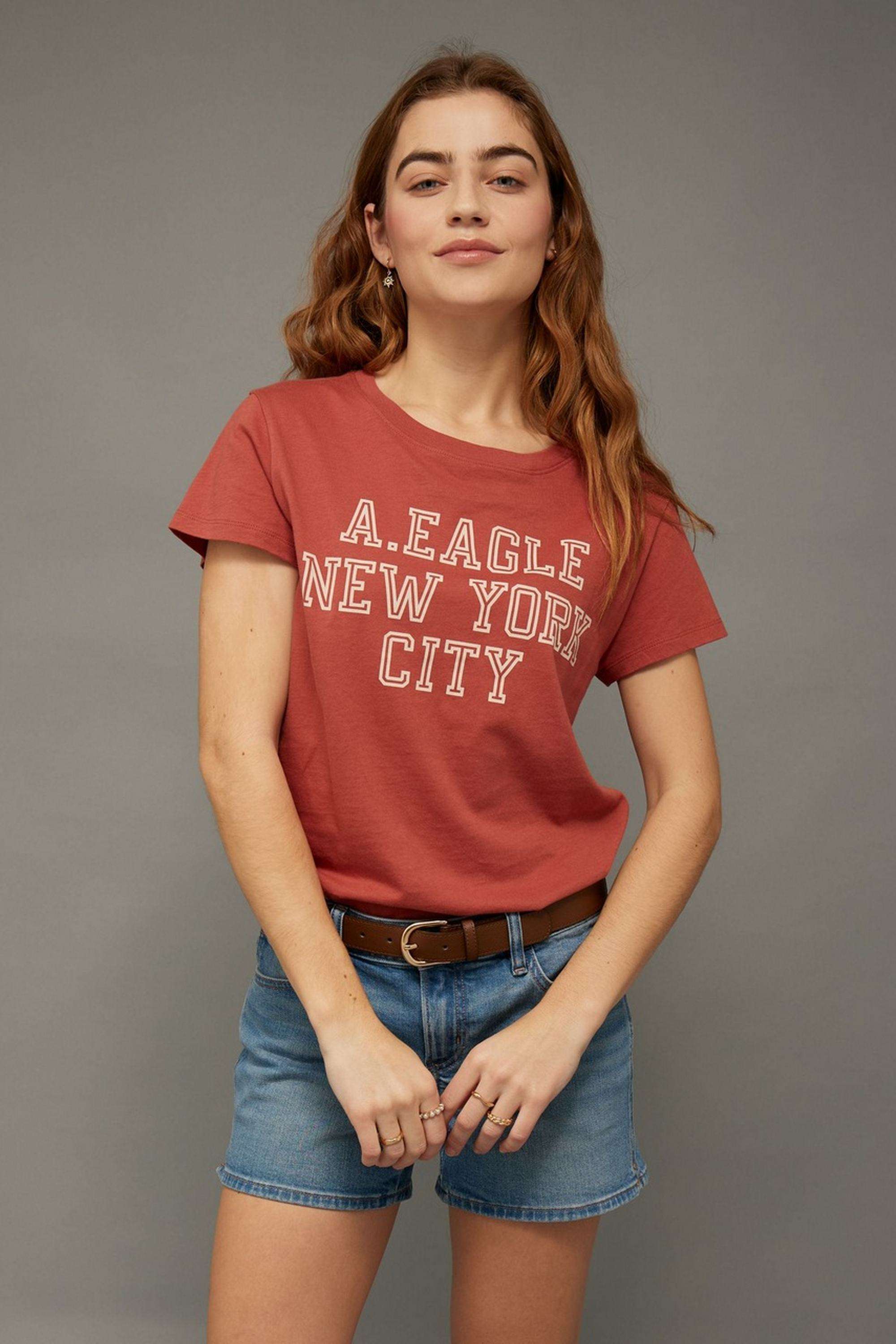 Solid-Blended-Fabric-Women-s-T-Shirt