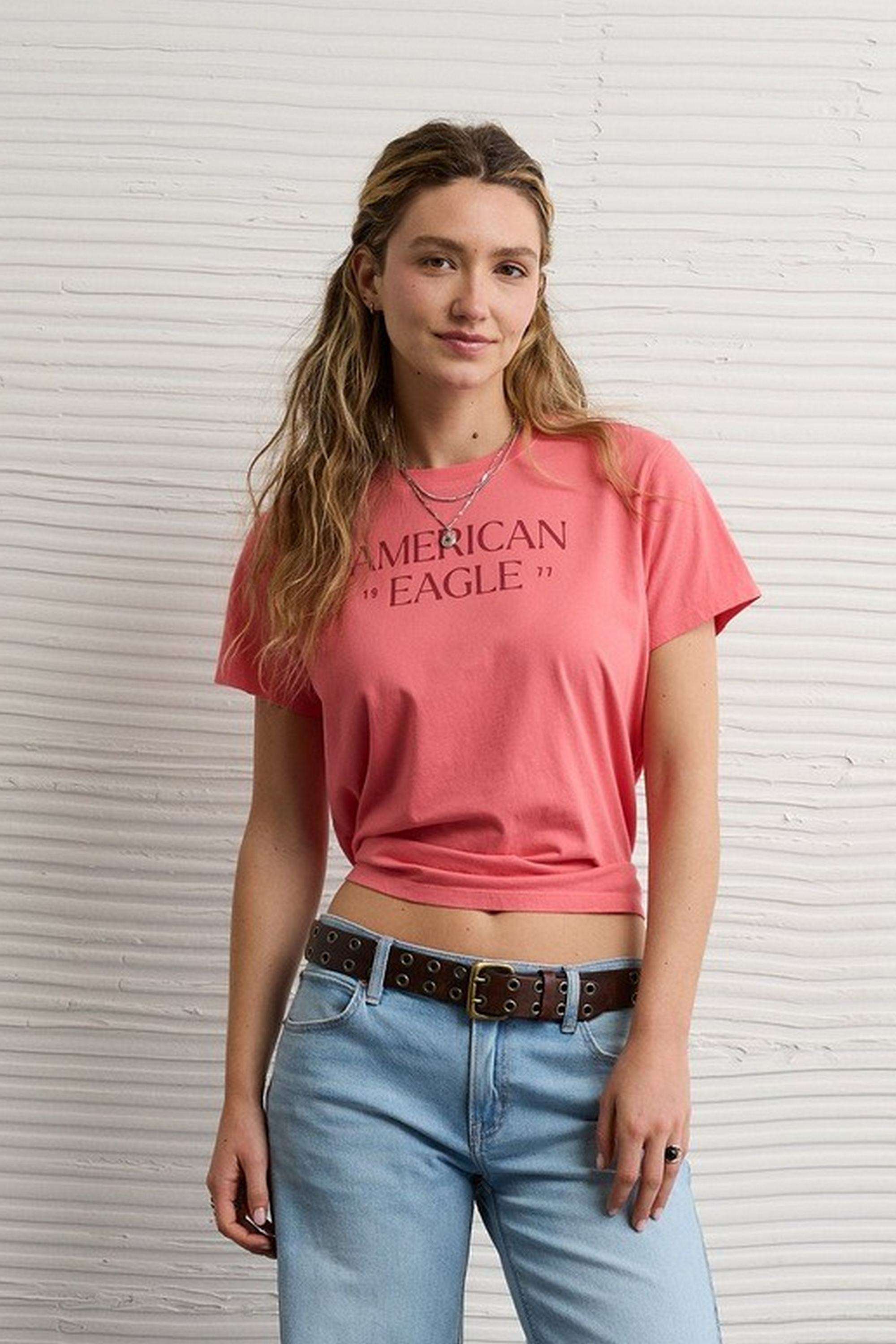 Solid-Blended-Fabric-Women-s-T-Shirt