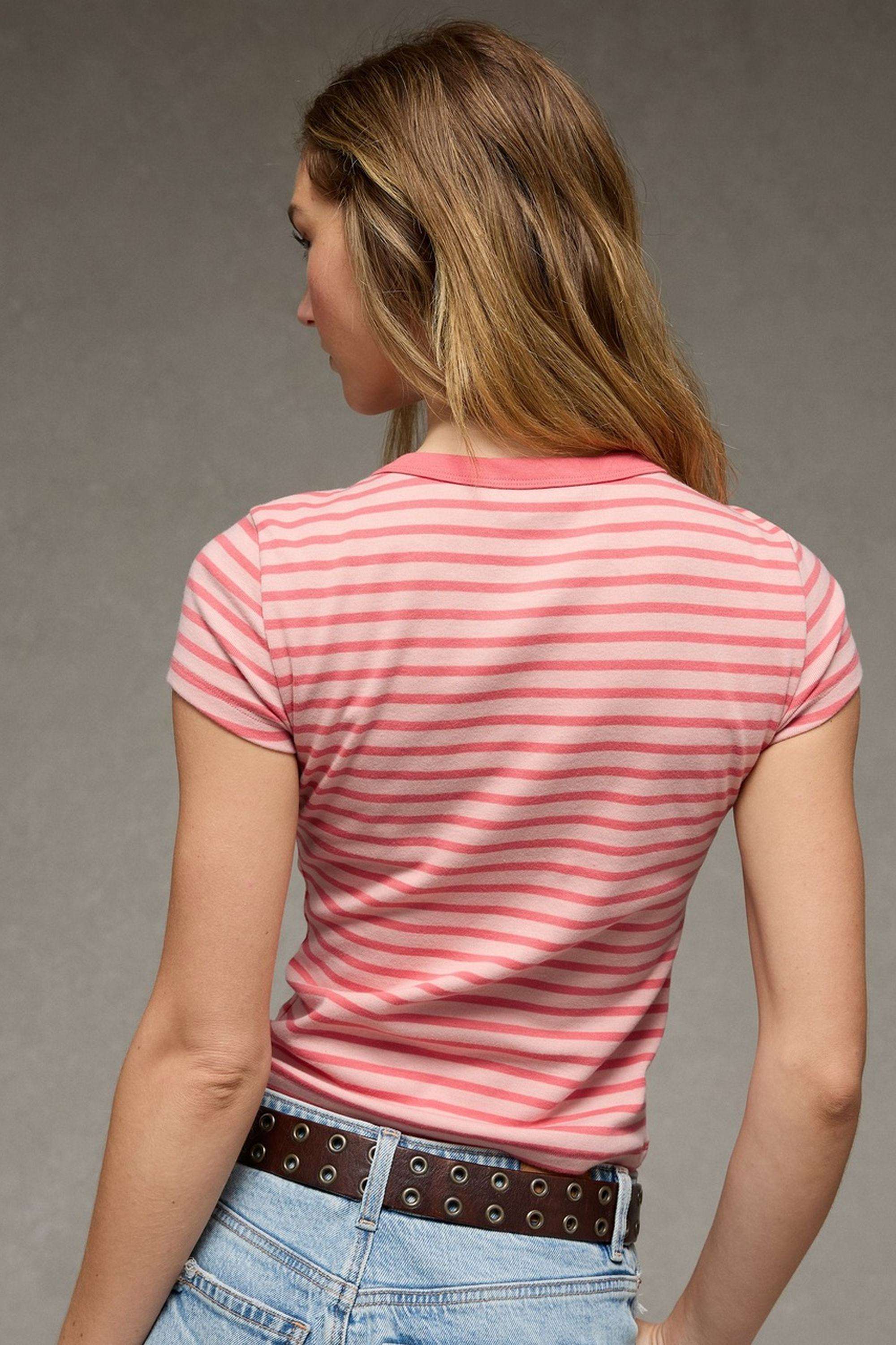 Solid-Blended-Fabric-Women-s-T-Shirt