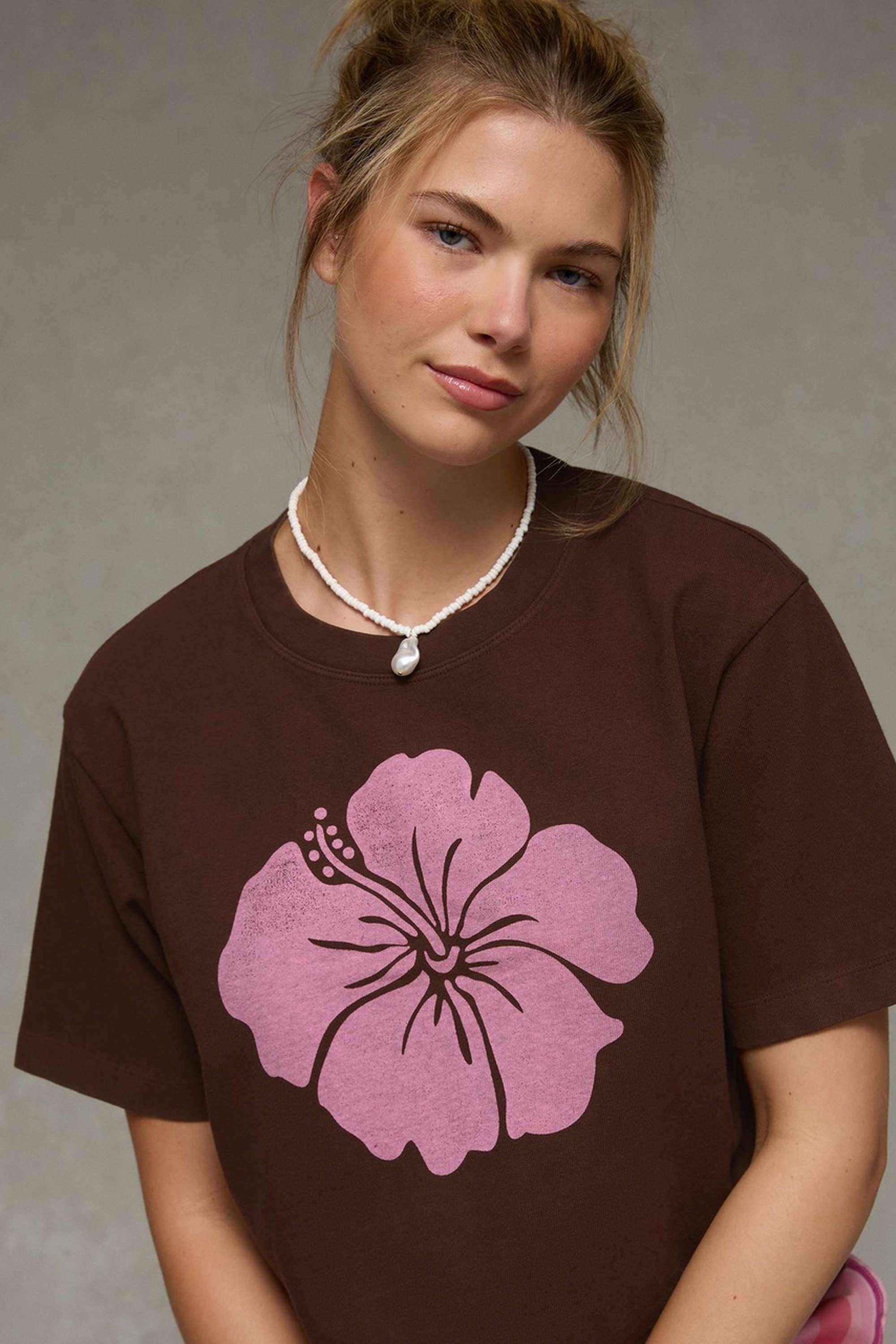 american eagle Printed Cotton Relaxed Fit Women's T-Shirt-picture-14