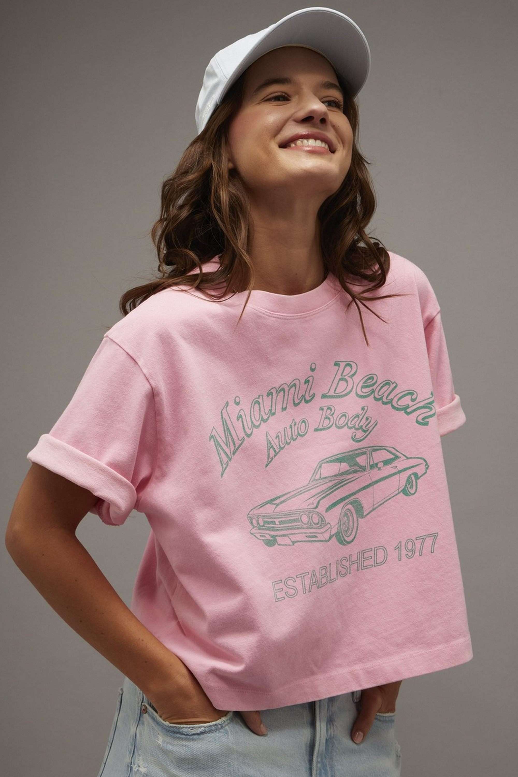 Printed-Blended-Fabric-Relaxed-Fit-Women-s-T-Shirt