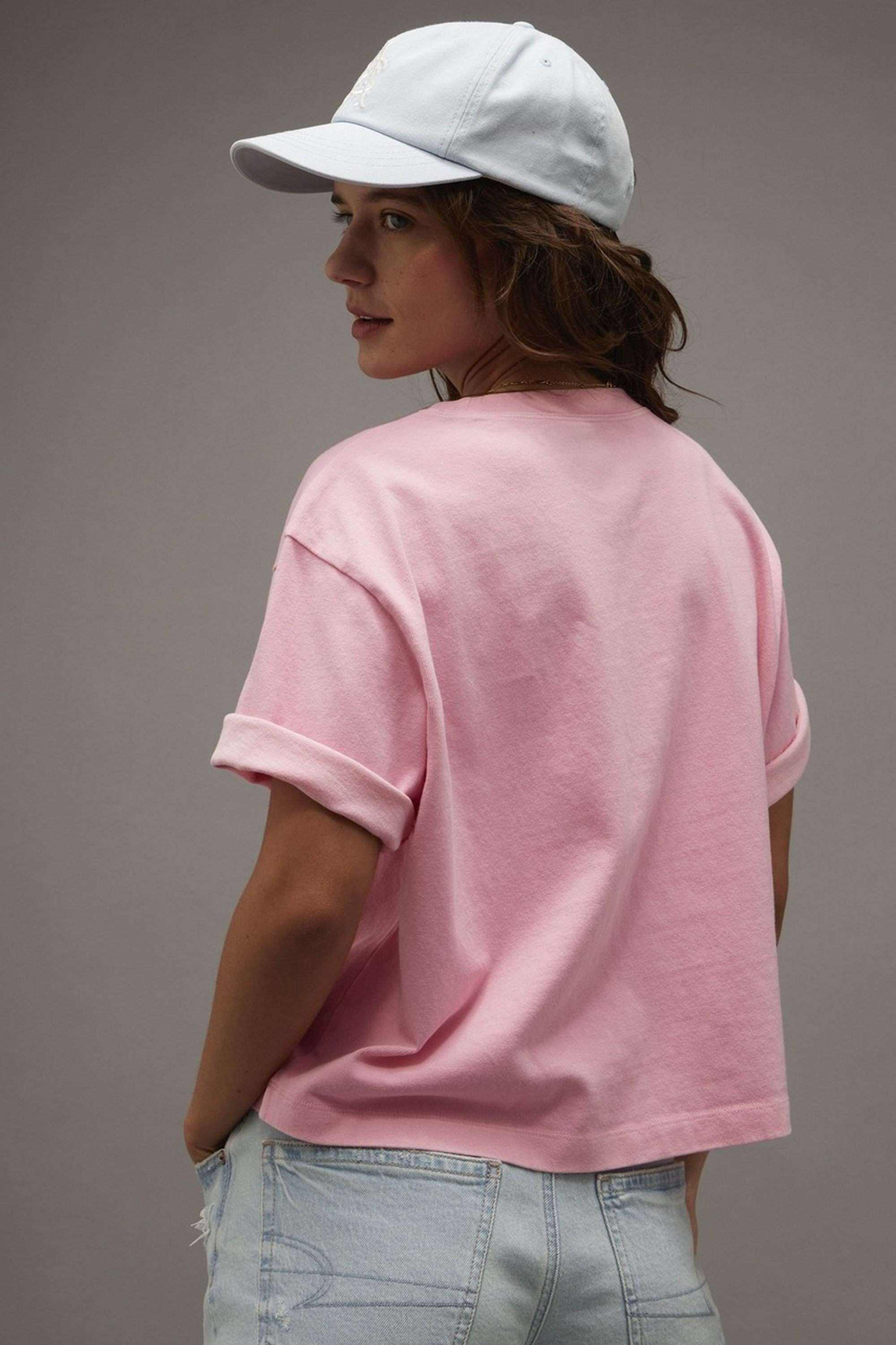 Printed-Blended-Fabric-Relaxed-Fit-Women-s-T-Shirt