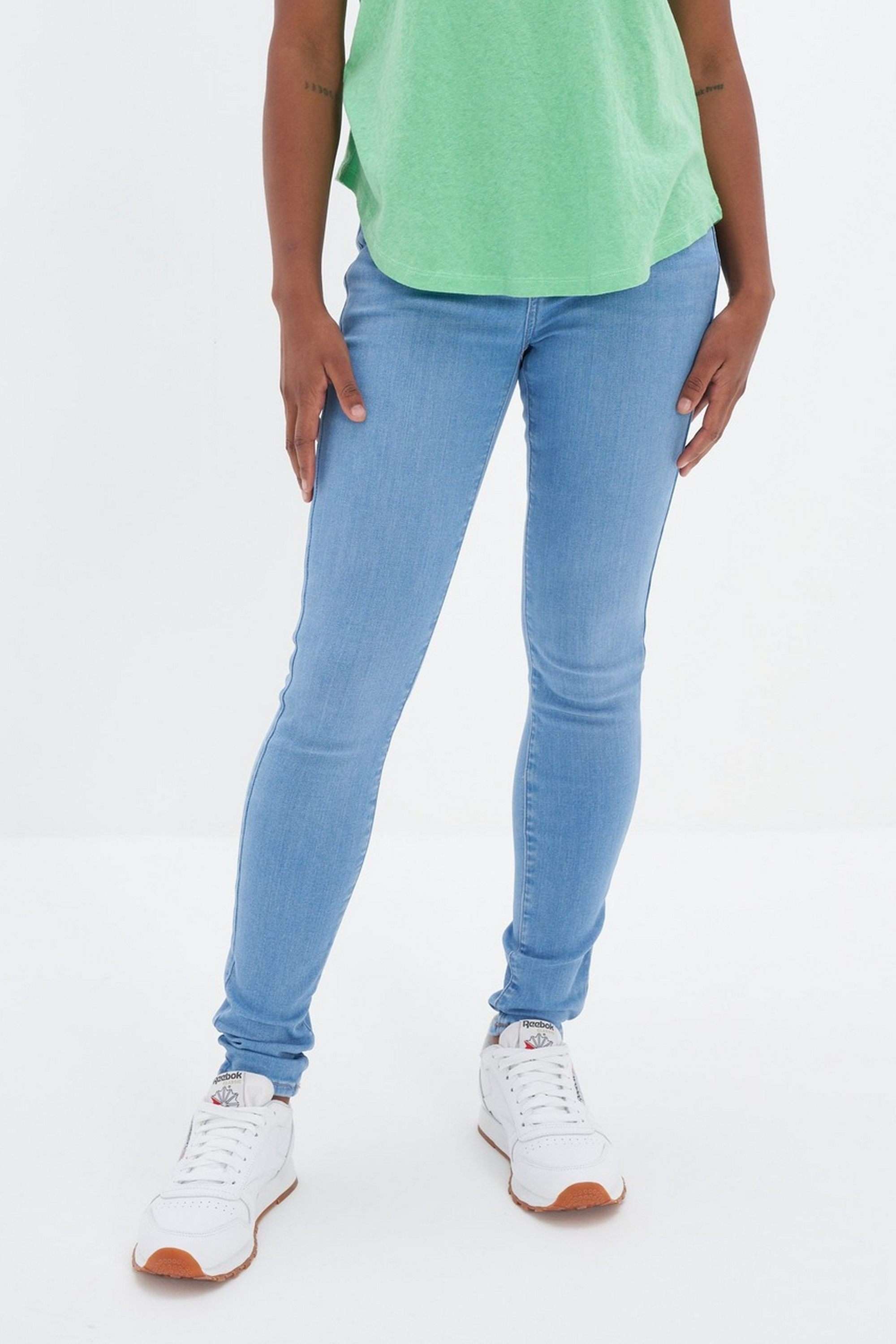 Solid-Blended-Fabric-Skinny-Fit-Women-s-Jeans