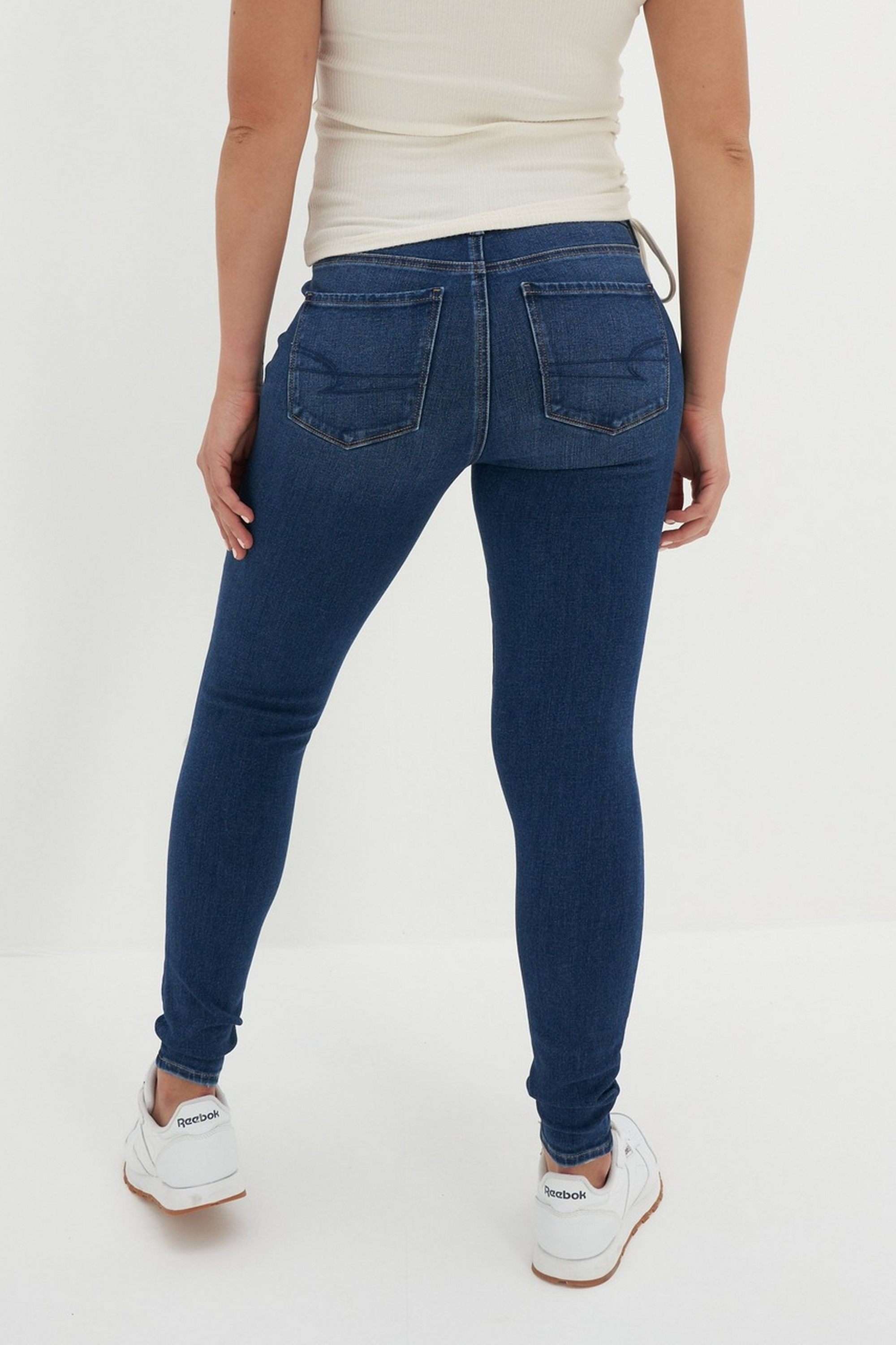 Solid-Blended-Fabric-Skinny-Fit-Women-s-Jeans