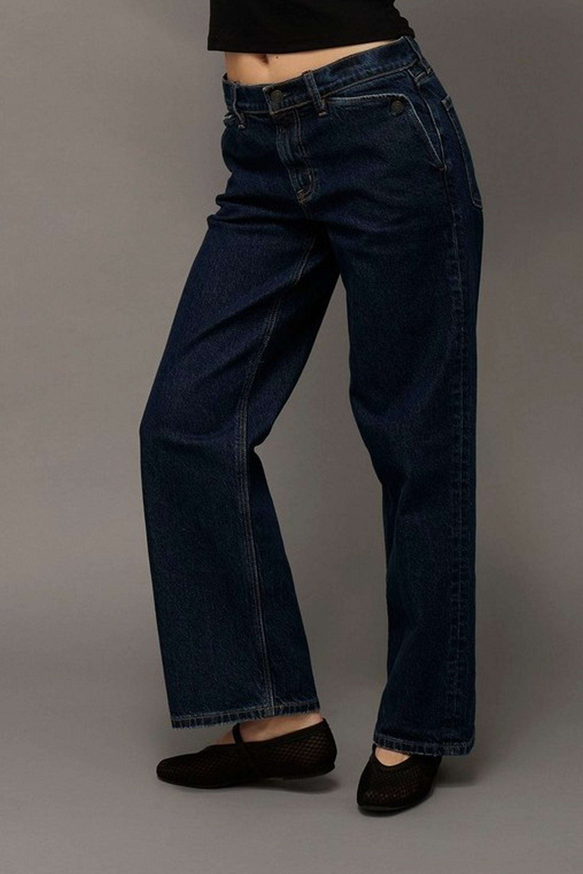 High-Rise-Blended-Fabric-Relaxed-Fit-Women-s-Jeans
