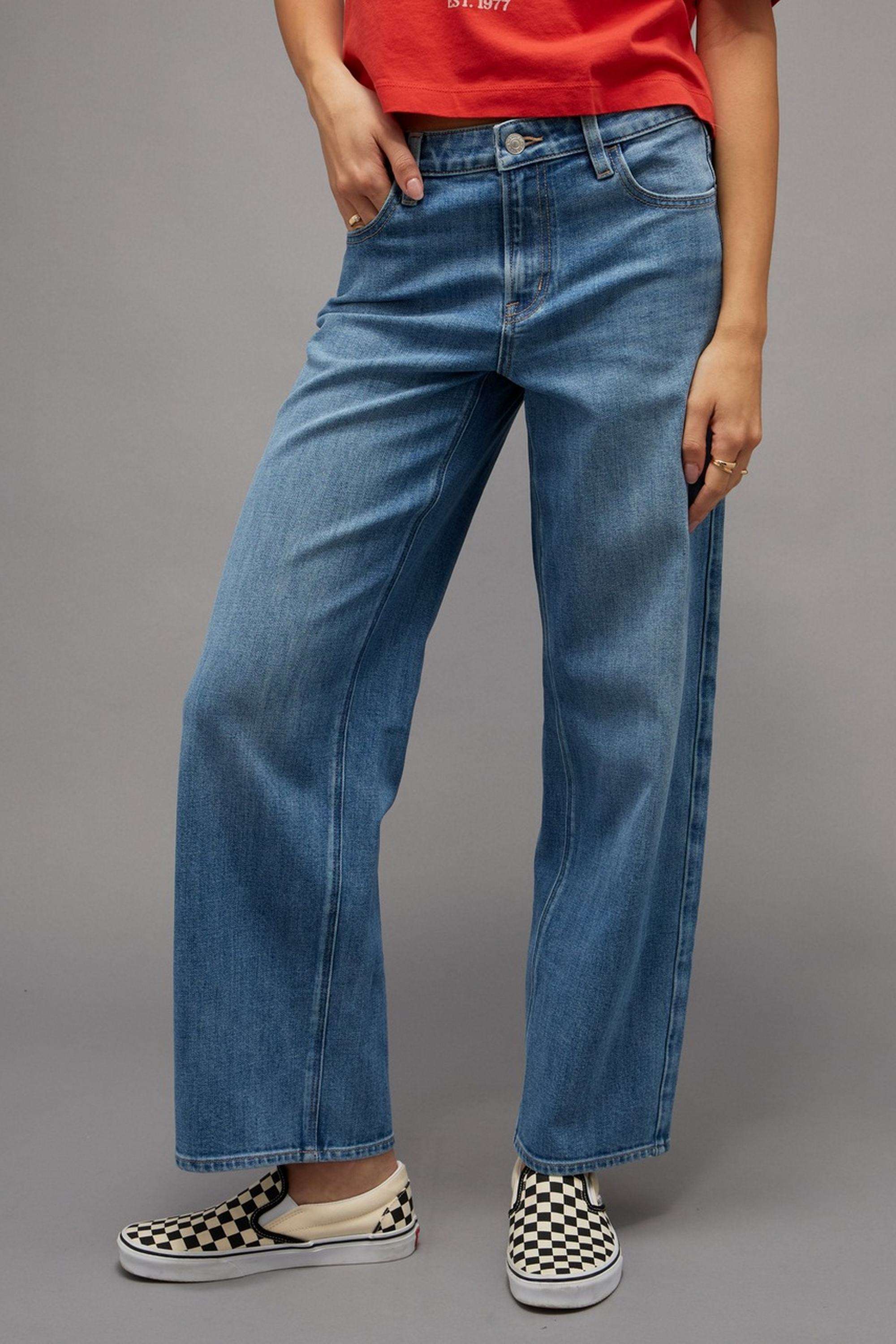 High-Rise-Blended-Fabric-Relaxed-Fit-Women-s-Jeans