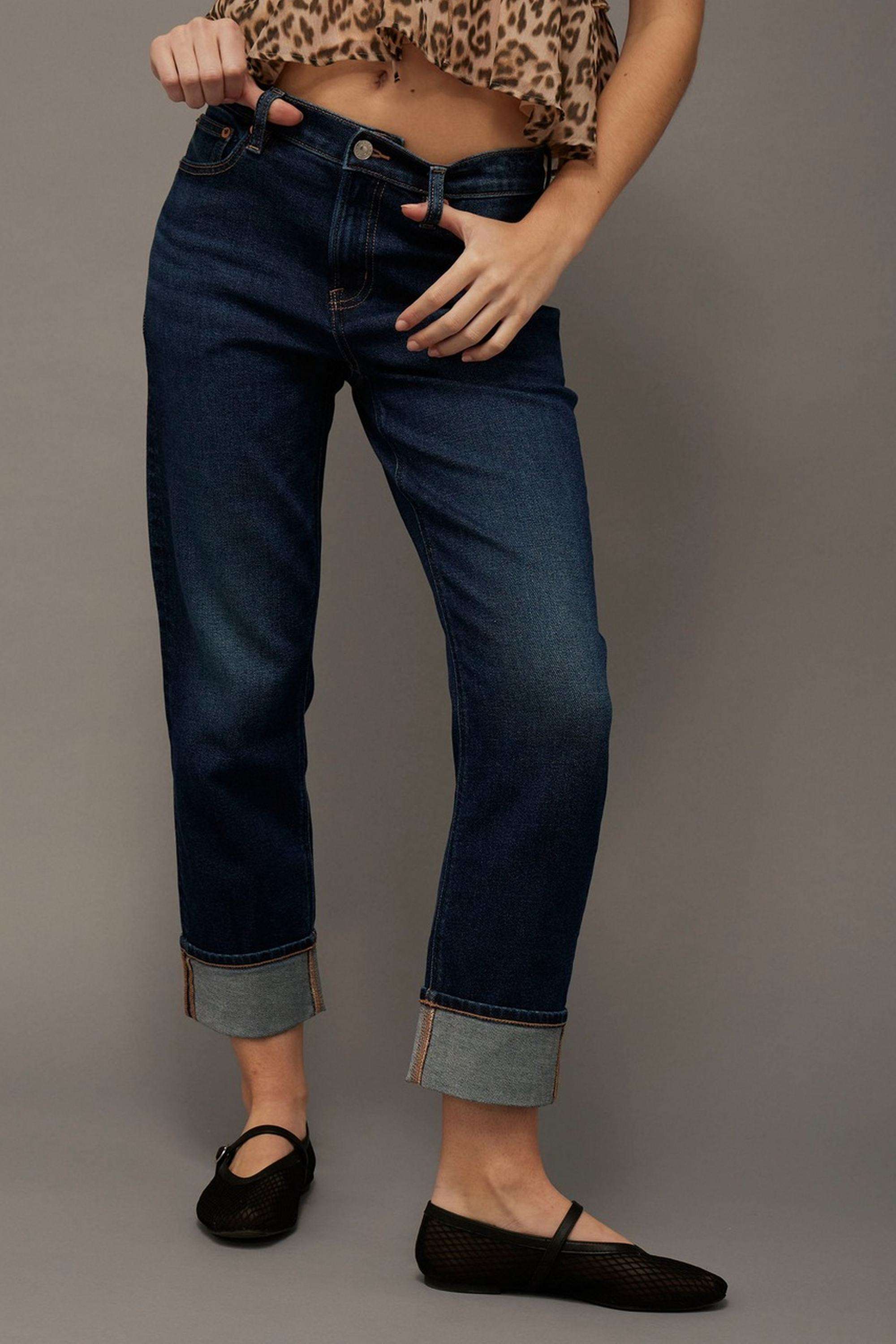 High-Rise-Blended-Fabric-Relaxed-Fit-Women-s-Jeans