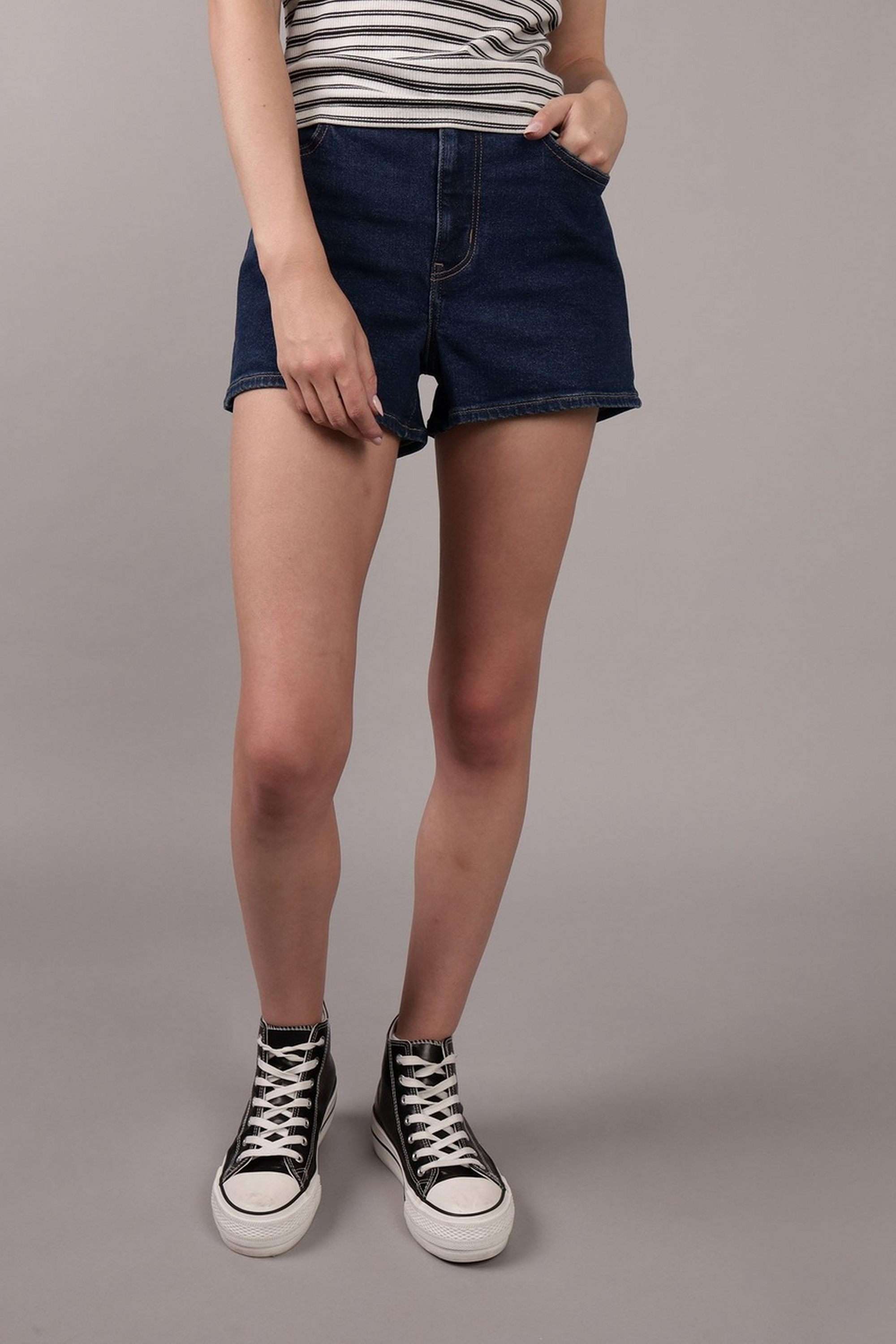 american eagle Solid Blended Fabric Regular Fit Women's Shorts-picture-13