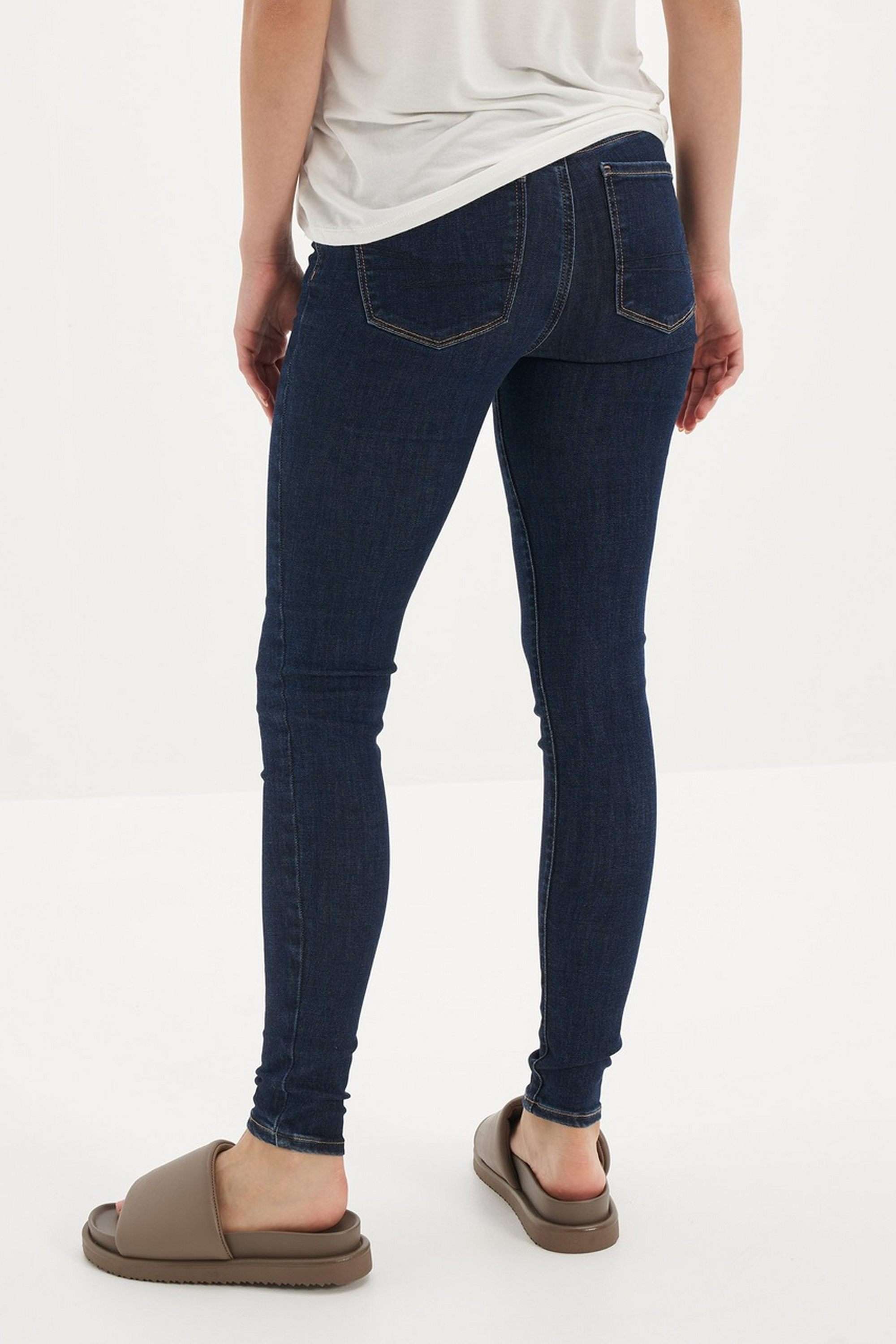 Solid-Blended-Fabric-Skinny-Fit-Women-s-Jeans