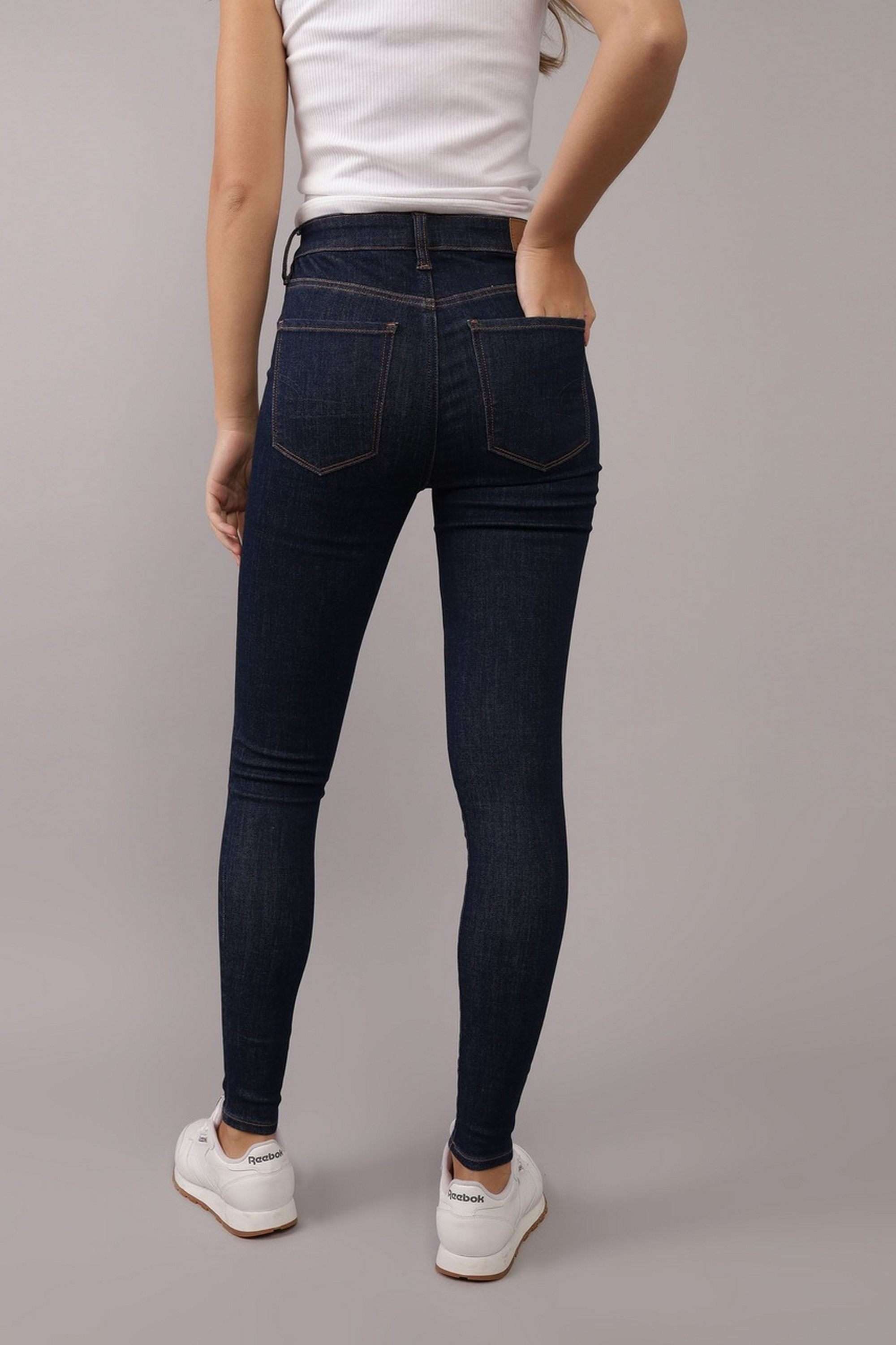 Solid-Blended-Fabric-Skinny-Fit-Women-s-Jeans