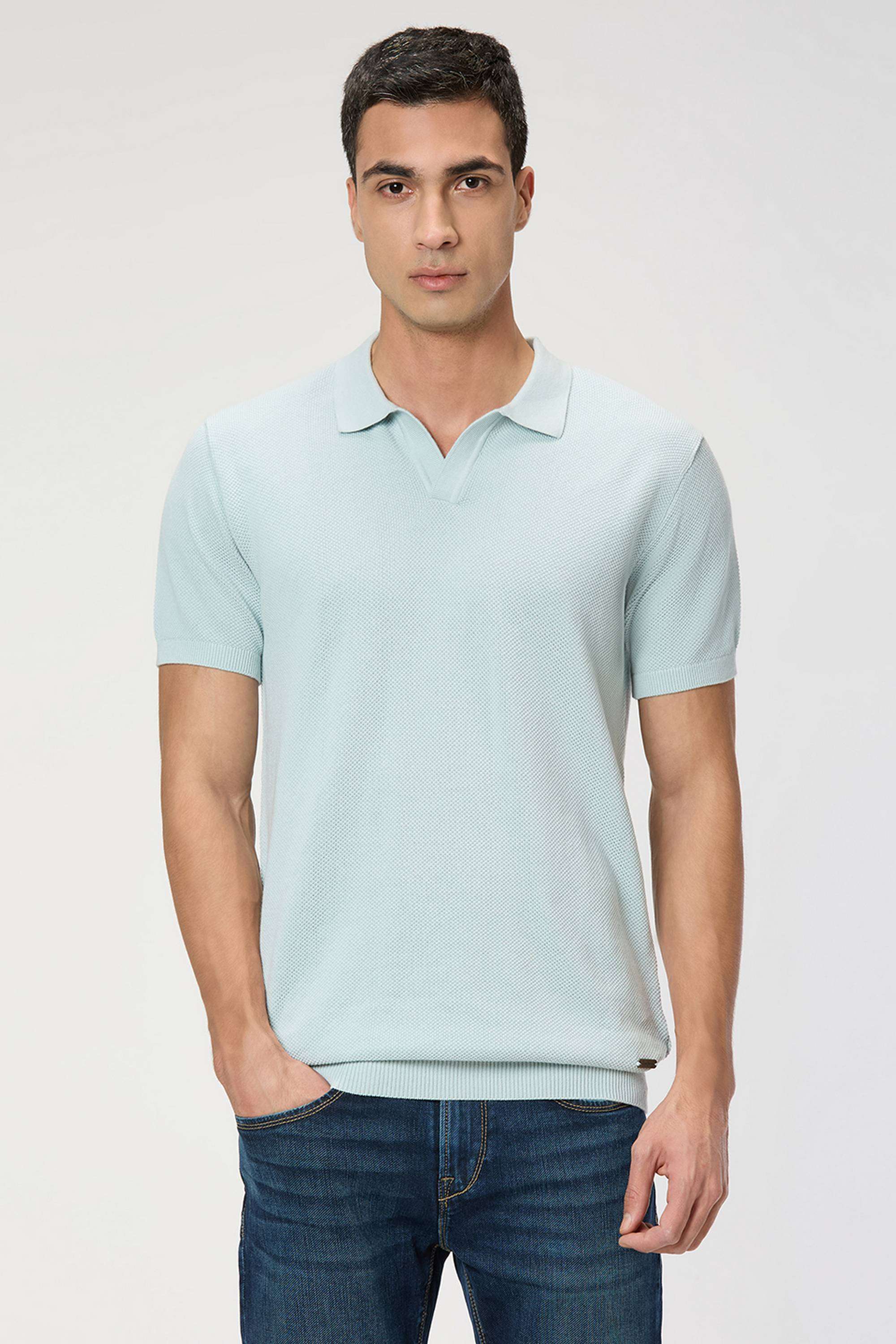 Solid-Cotton-Collared-Men-s-Sweater