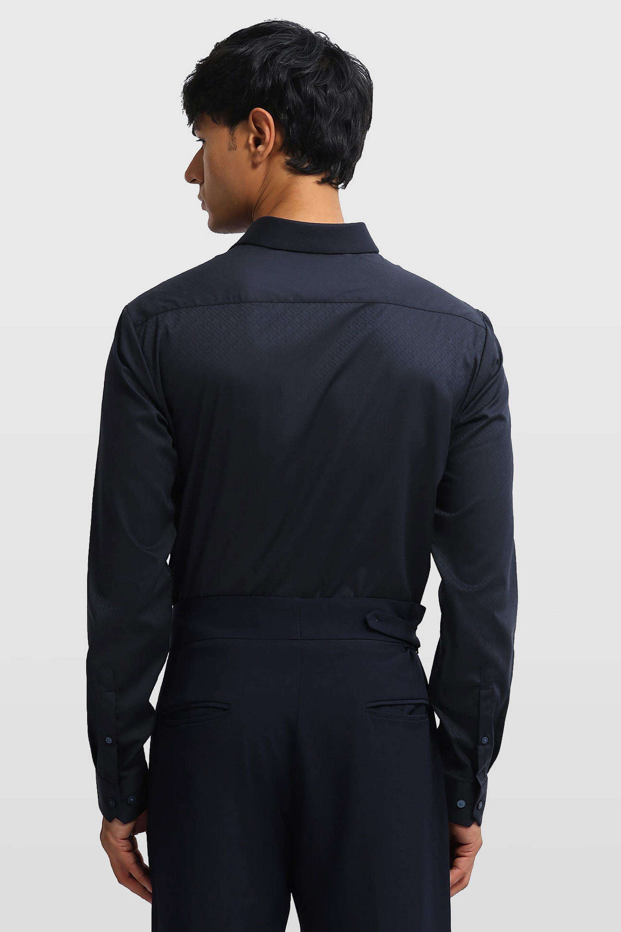 Printed-Blended-Fabric-Slim-Fit-Men-s-Formal-Shirt