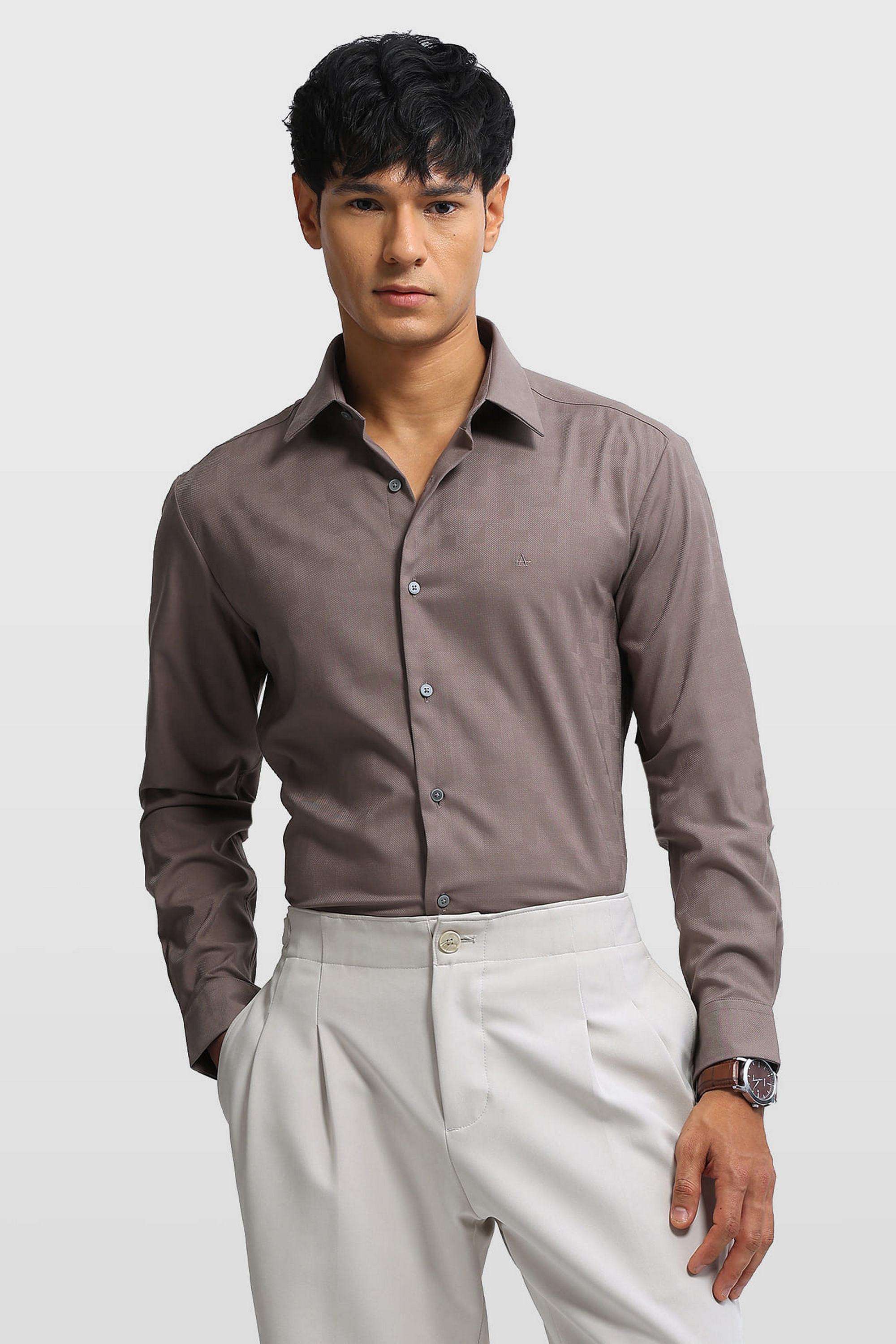 Printed-Blended-Fabric-Slim-Fit-Men-s-Formal-Shirt