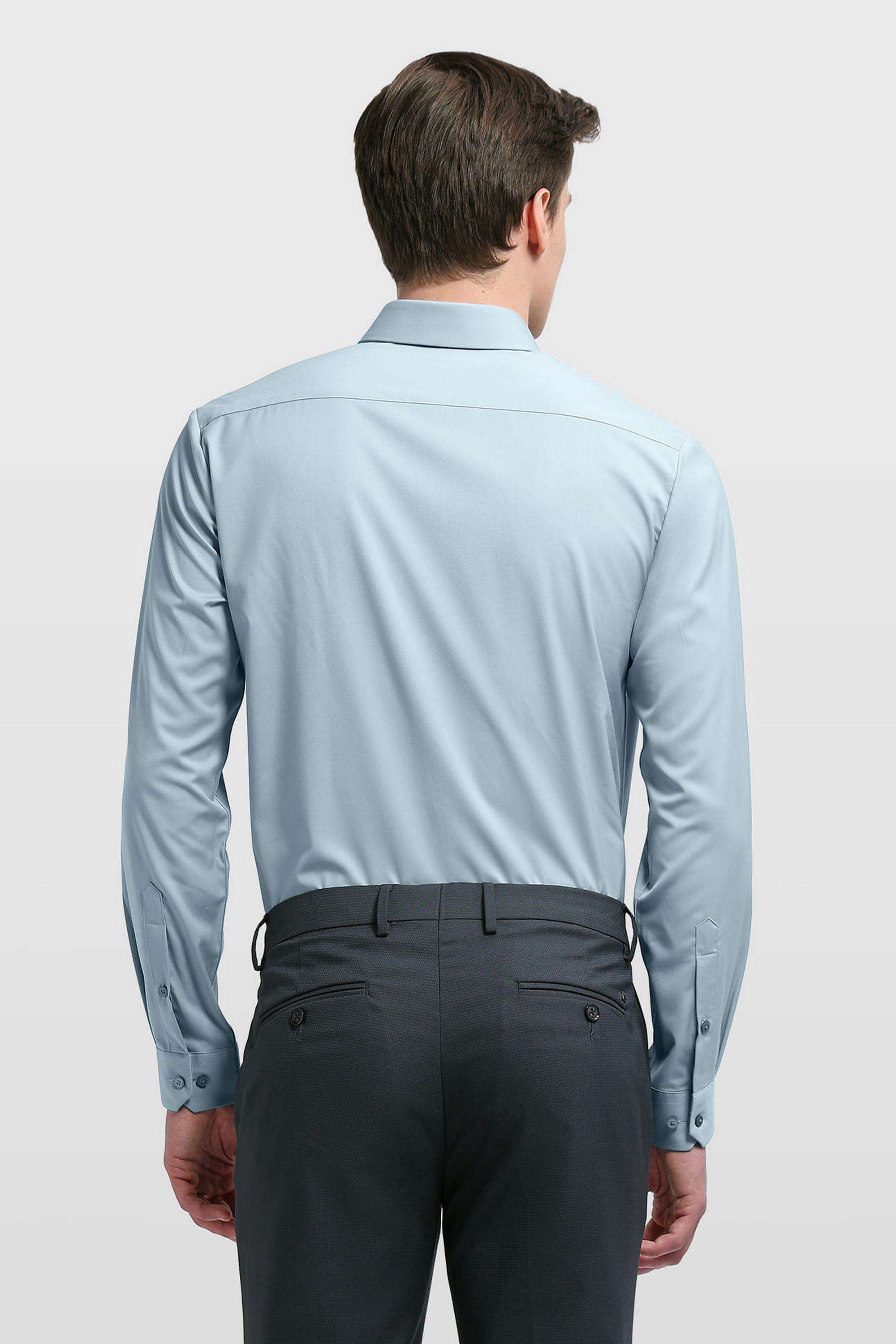 Printed-Polyester-Slim-Fit-Men-s-Formal-Wear-Shirt