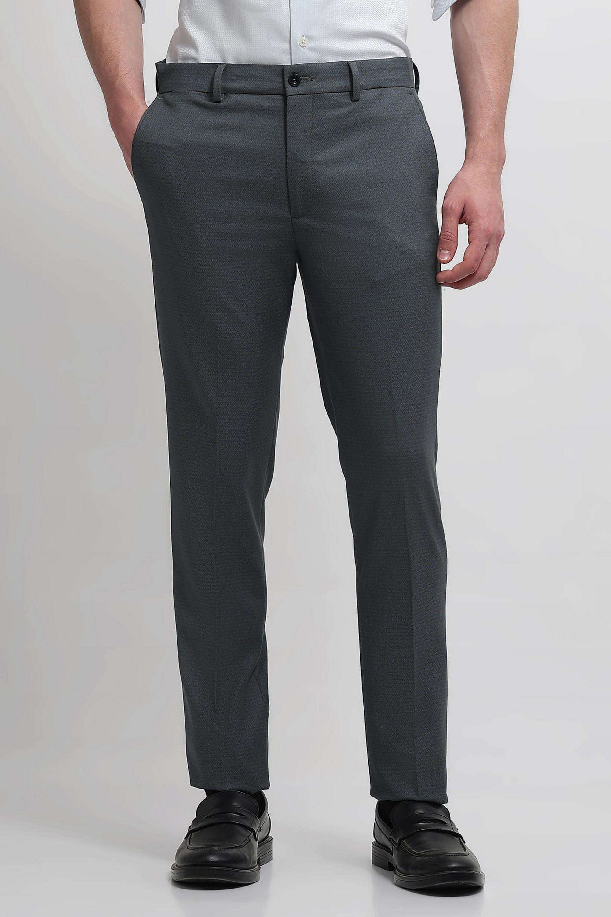 Mid-rise-Polyester-Super-slim-fit-Men-s-Trousers