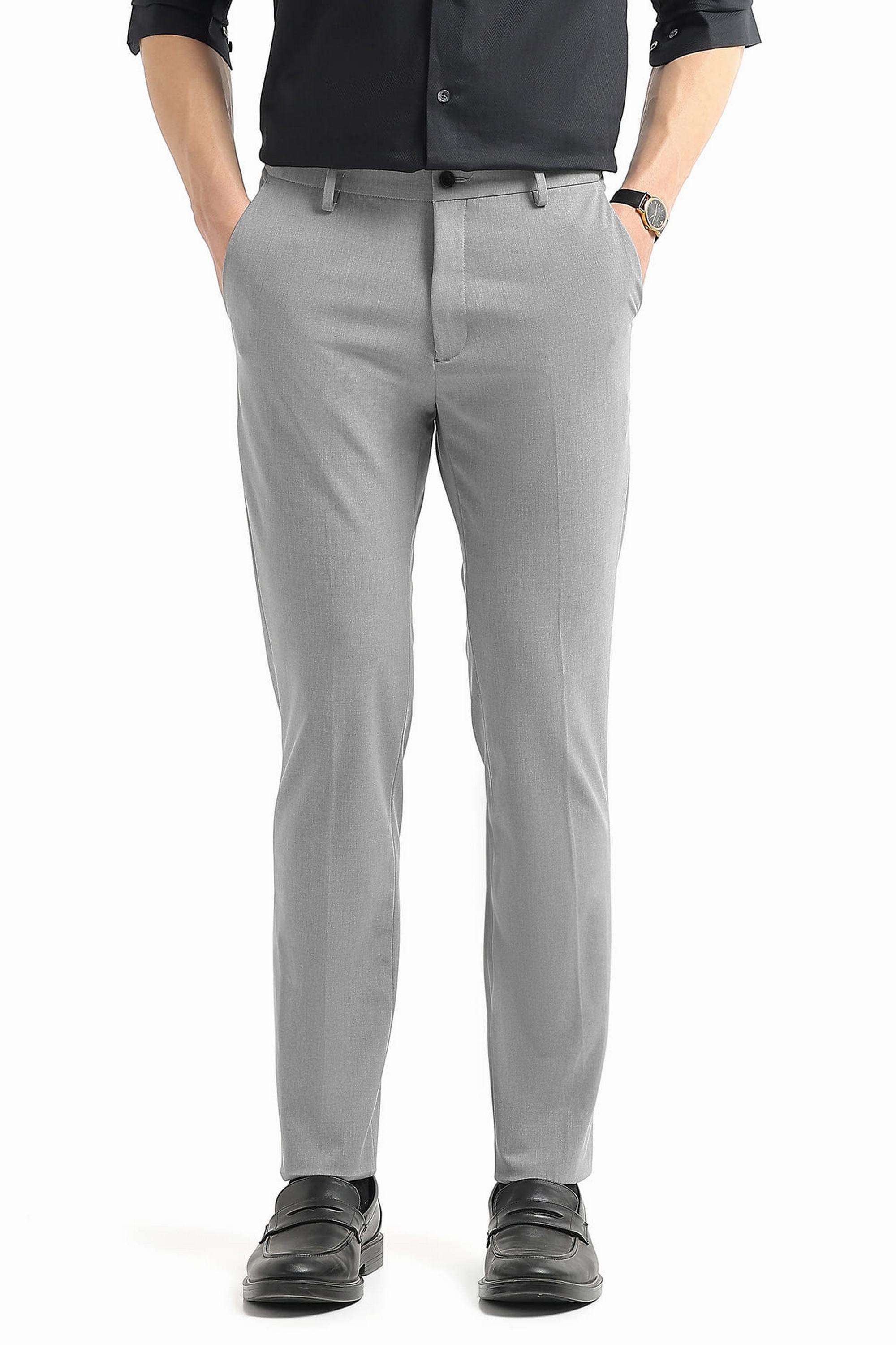 Textured-Polyester-Super-Slim-Fit-Men-s-Formal-Wear-Trousers