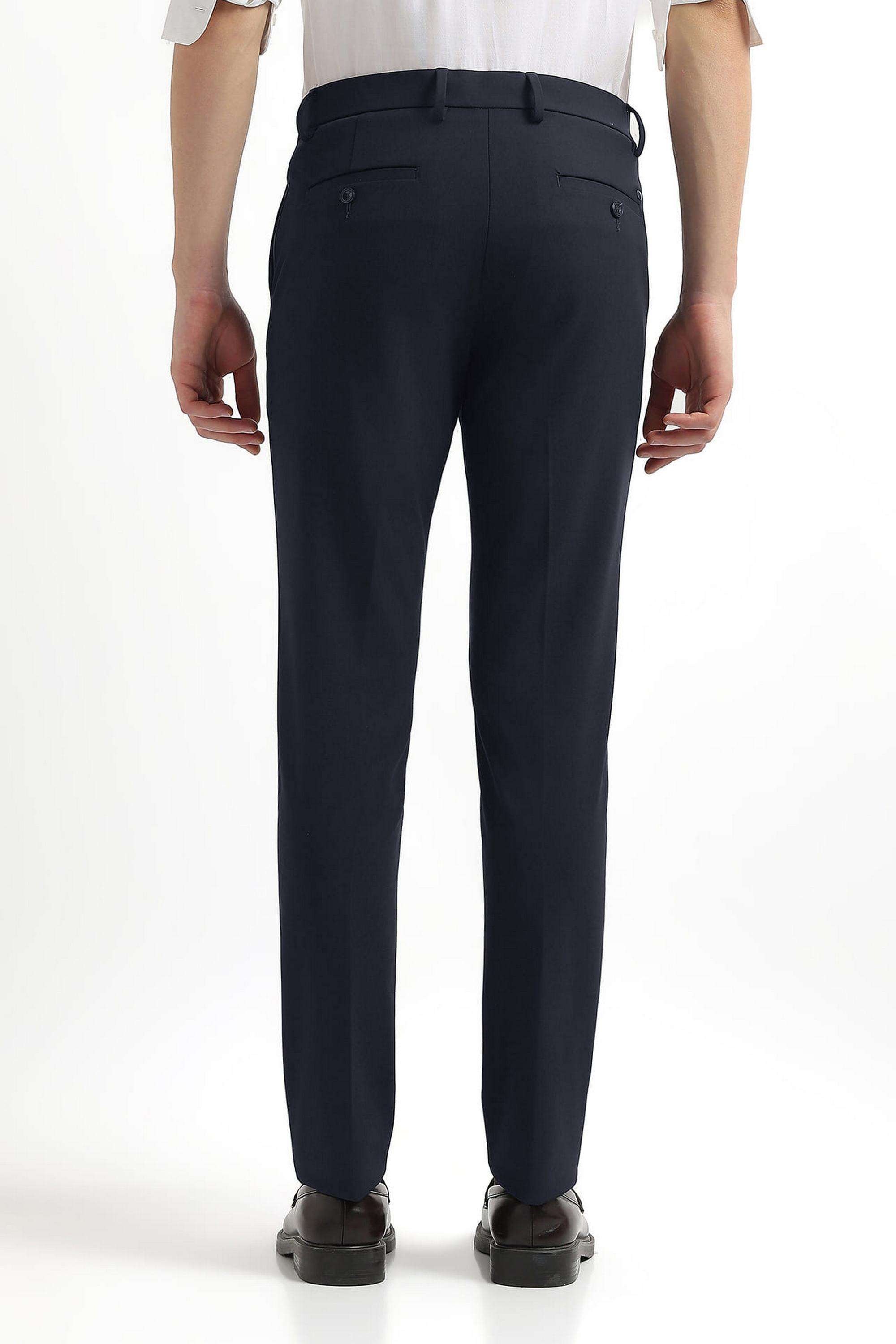 Solid-Polyester-Super-Slim-Fit-Men-s-Formal-Wear-Trousers