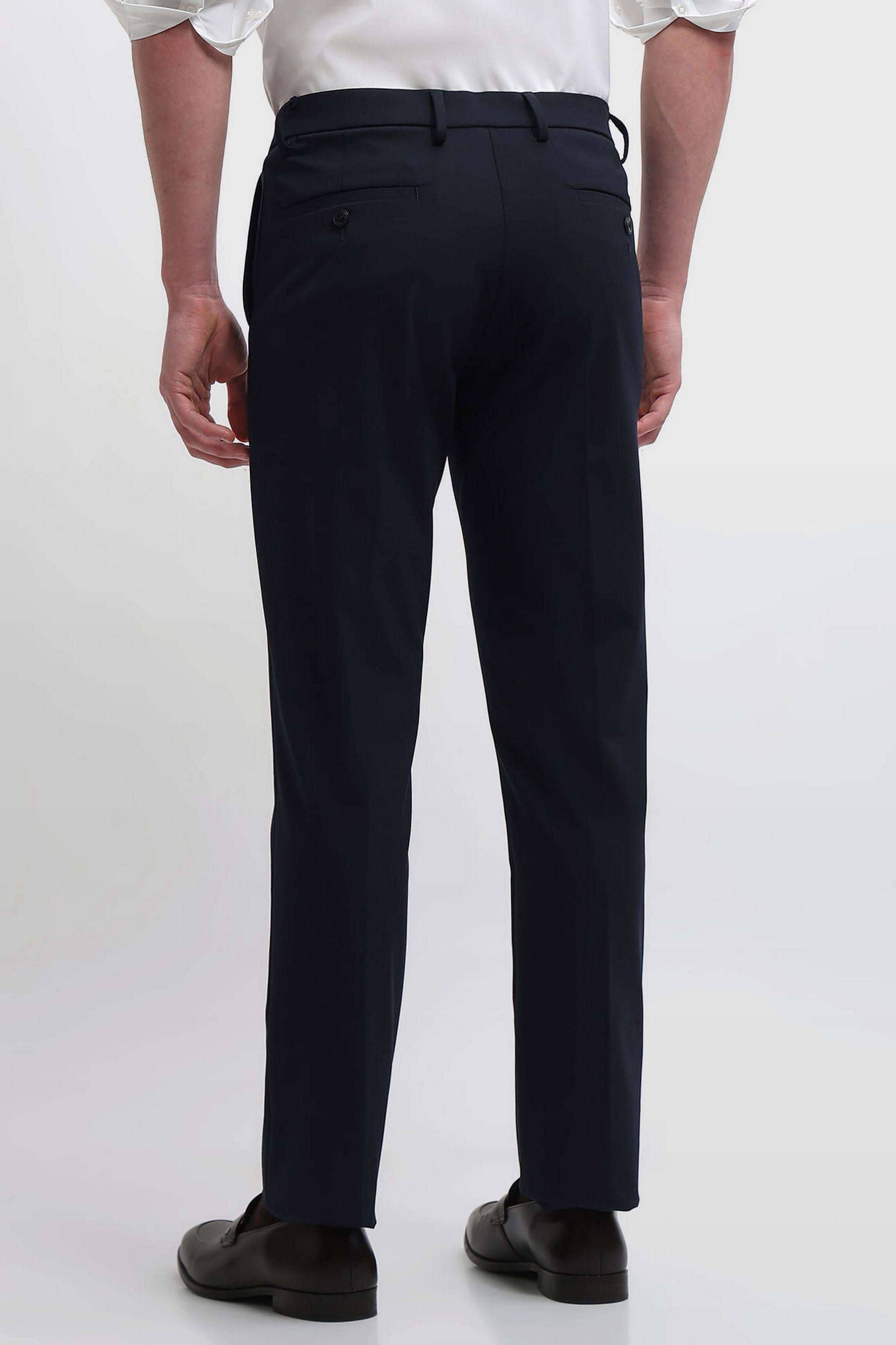 Solid-Polyester-Regular-Fit-Men-s-Formal-Wear-Trousers