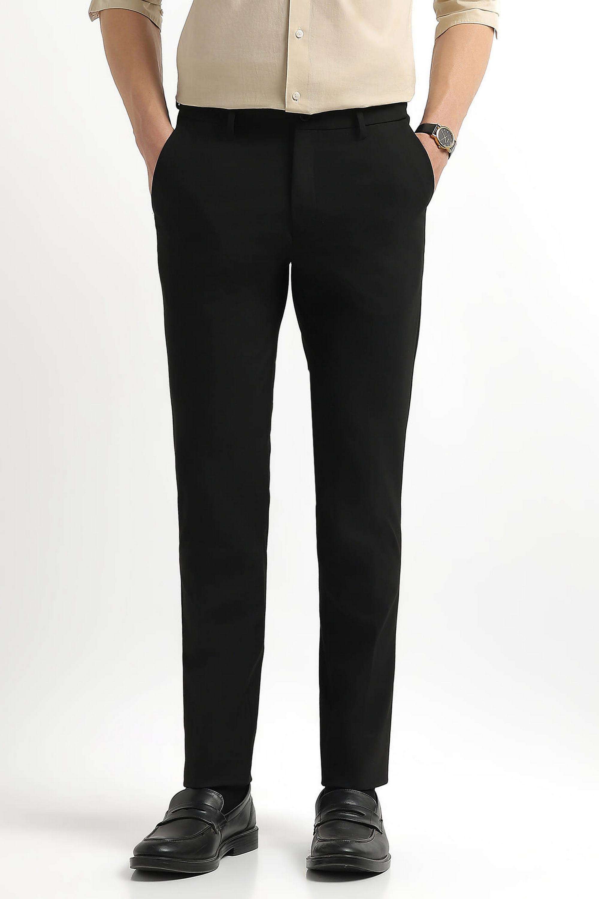 Solid-Polyester-Super-Slim-Fit-Men-s-Trousers