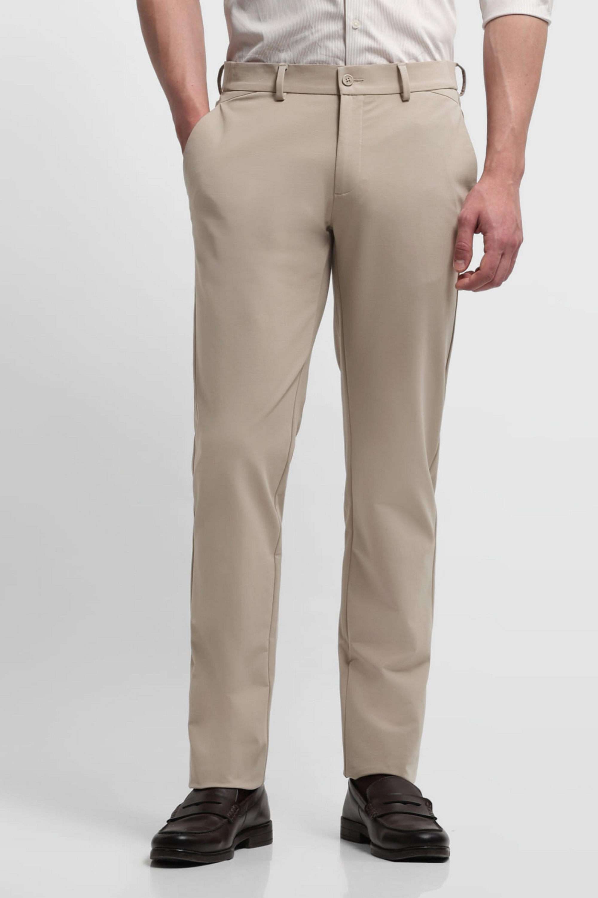 Solid-Blended-Fabric-Regular-Fit-Men-s-Formal-Trousers