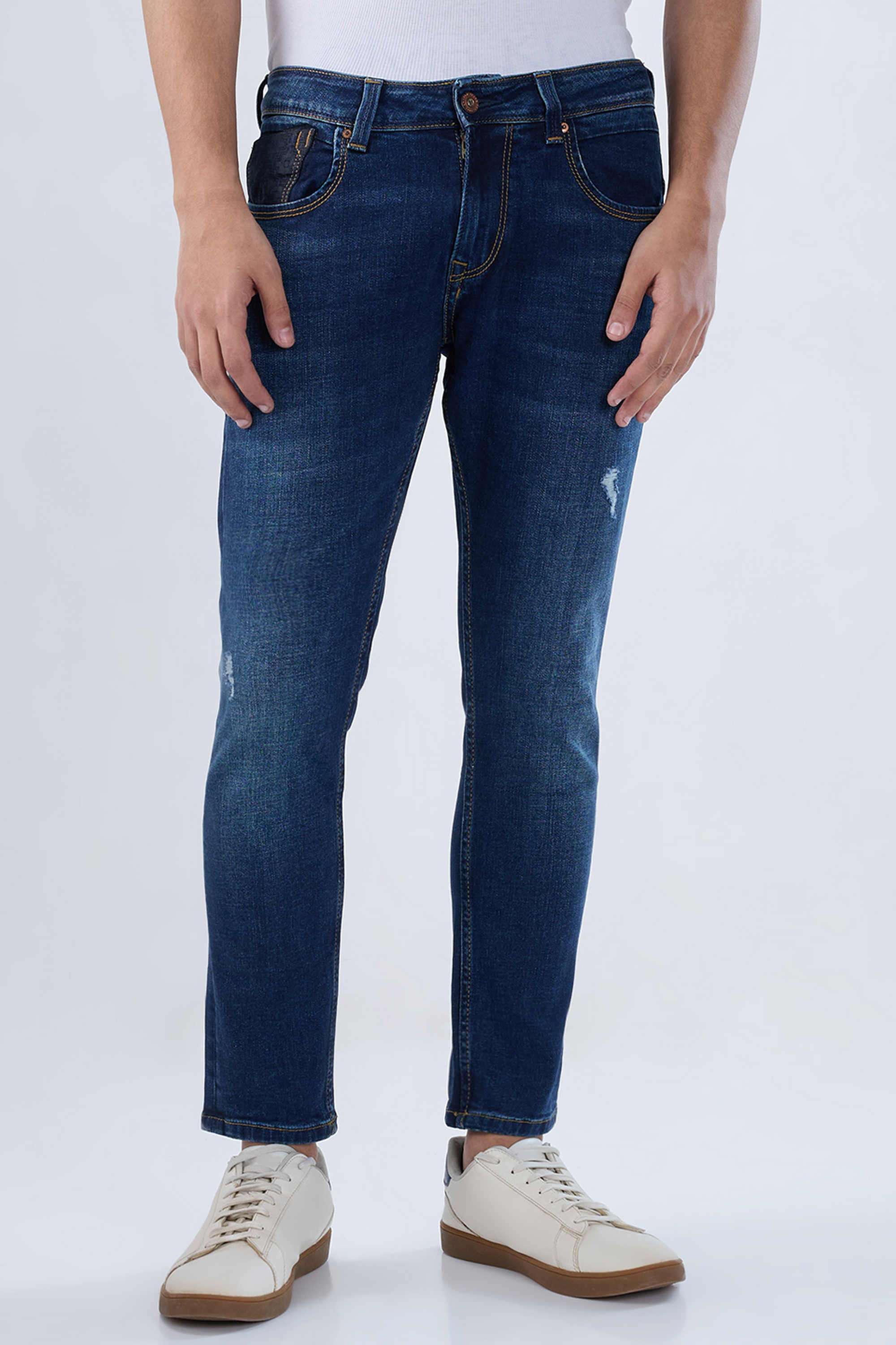 Solid-Cotton-Stretch-Slim-Fit-Men-s-Jeans