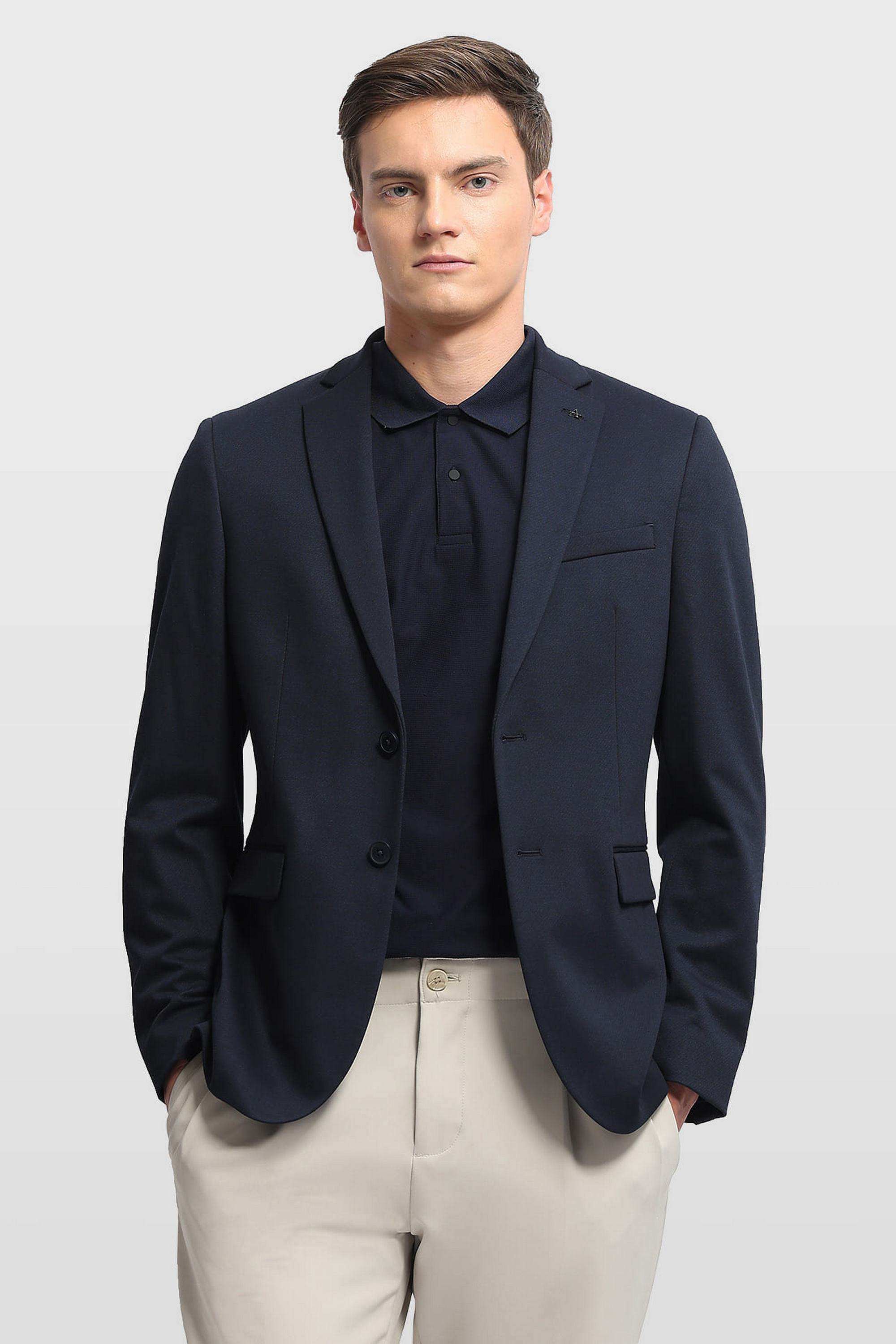 Zero-Calorie-Slim-Fit-Knitted-Formal-Blazer
