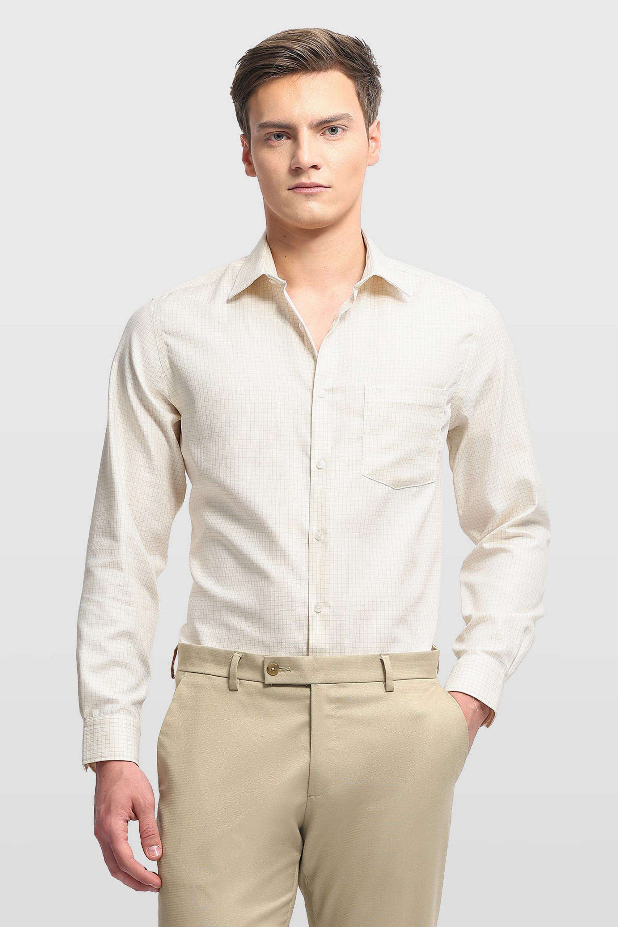 Checks-Cotton-Regular-Fit-Men-s-Formal-Shirt
