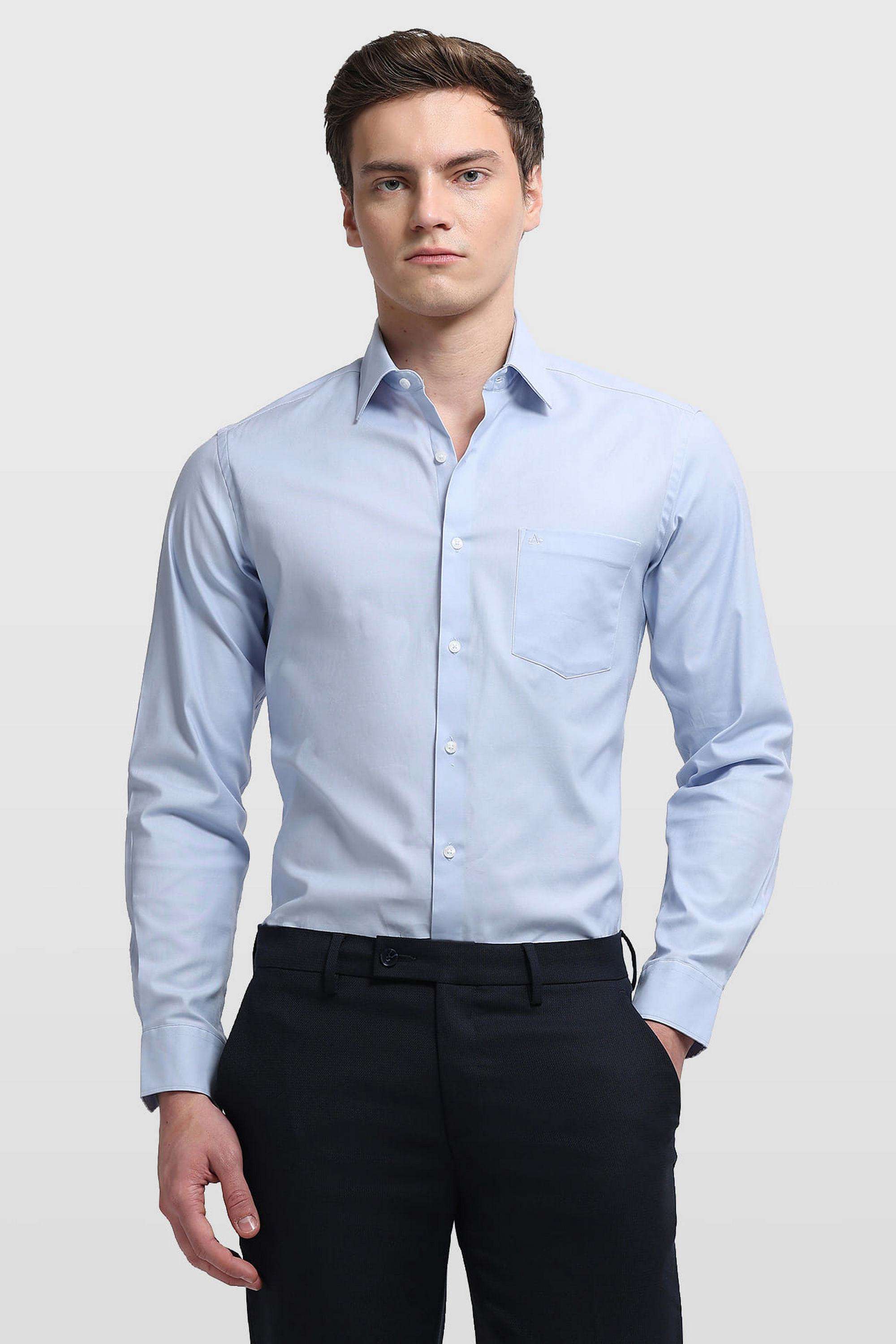 Solid-Acrylic-Slim-Fit-Men-s-Shirt