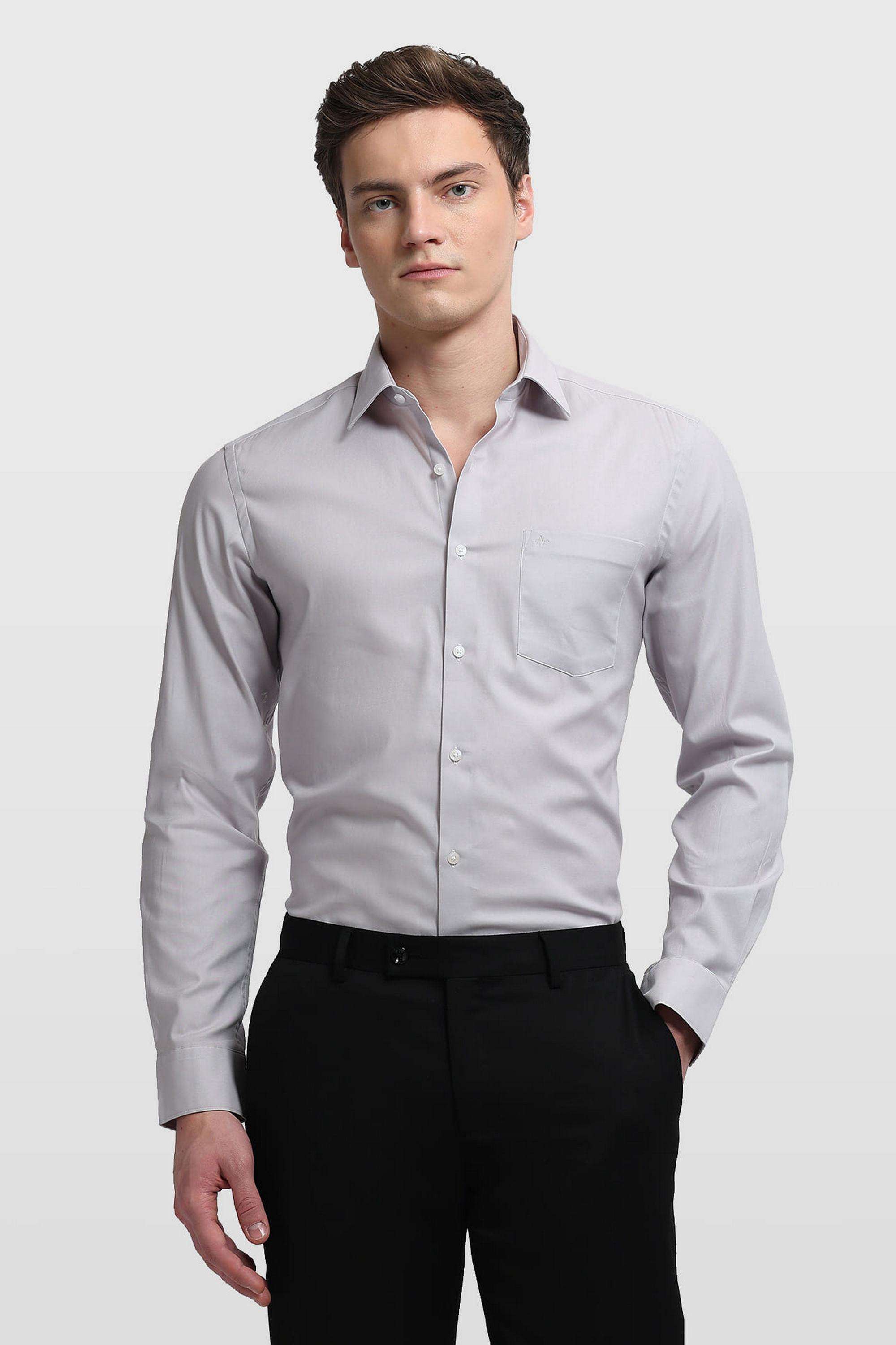 Solid-Cotton-Slim-Fit-Men-s-Formal-Shirt