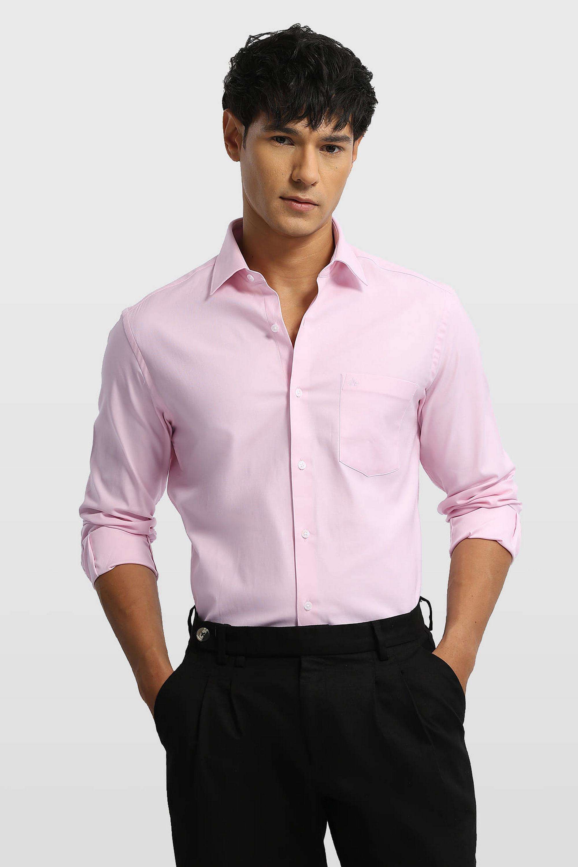 Solid-Cotton-Slim-Fit-Men-s-Formal-Shirt