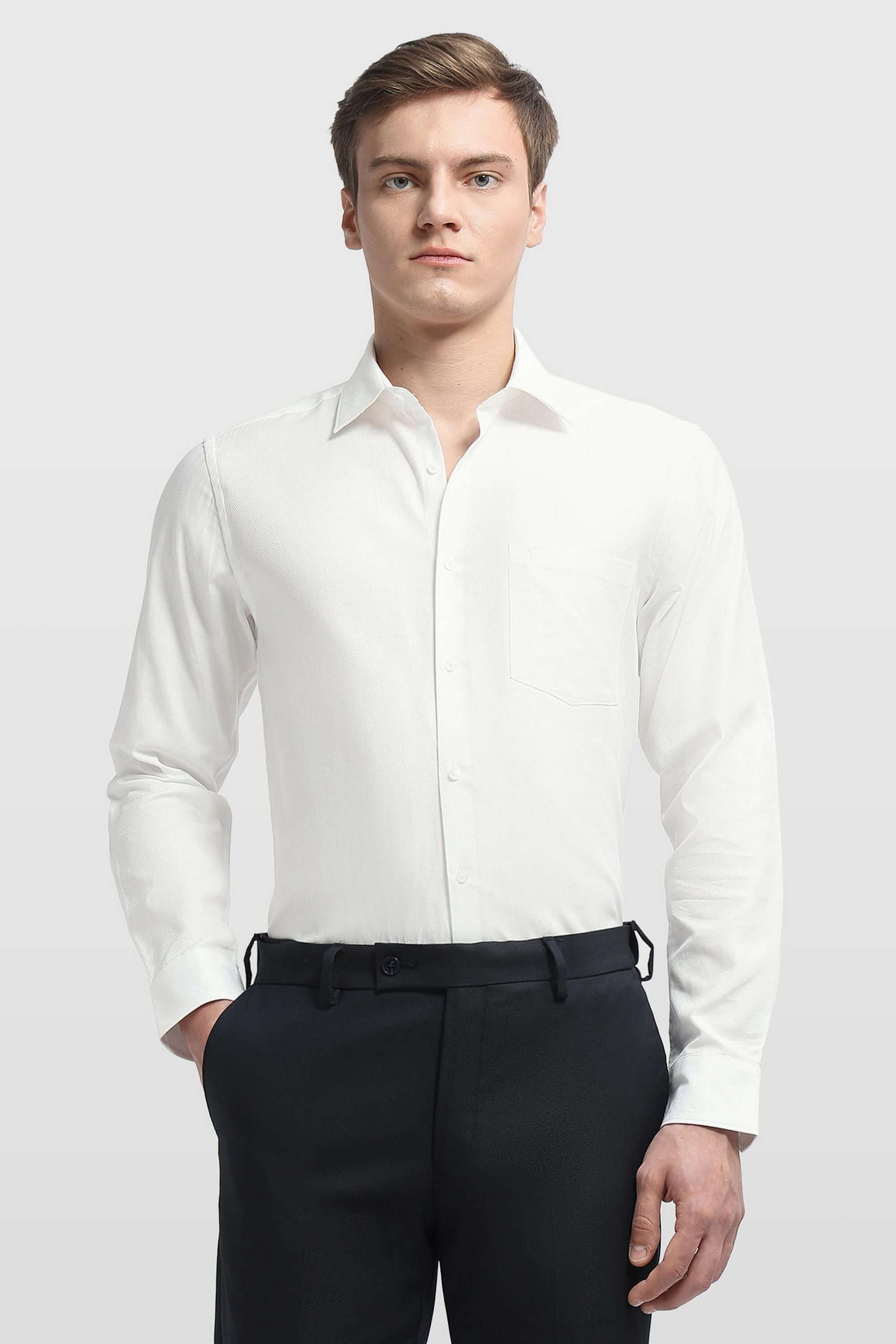 Dobby-Cotton-Regular-Fit-Men-s-Formal-Wear-Shirt