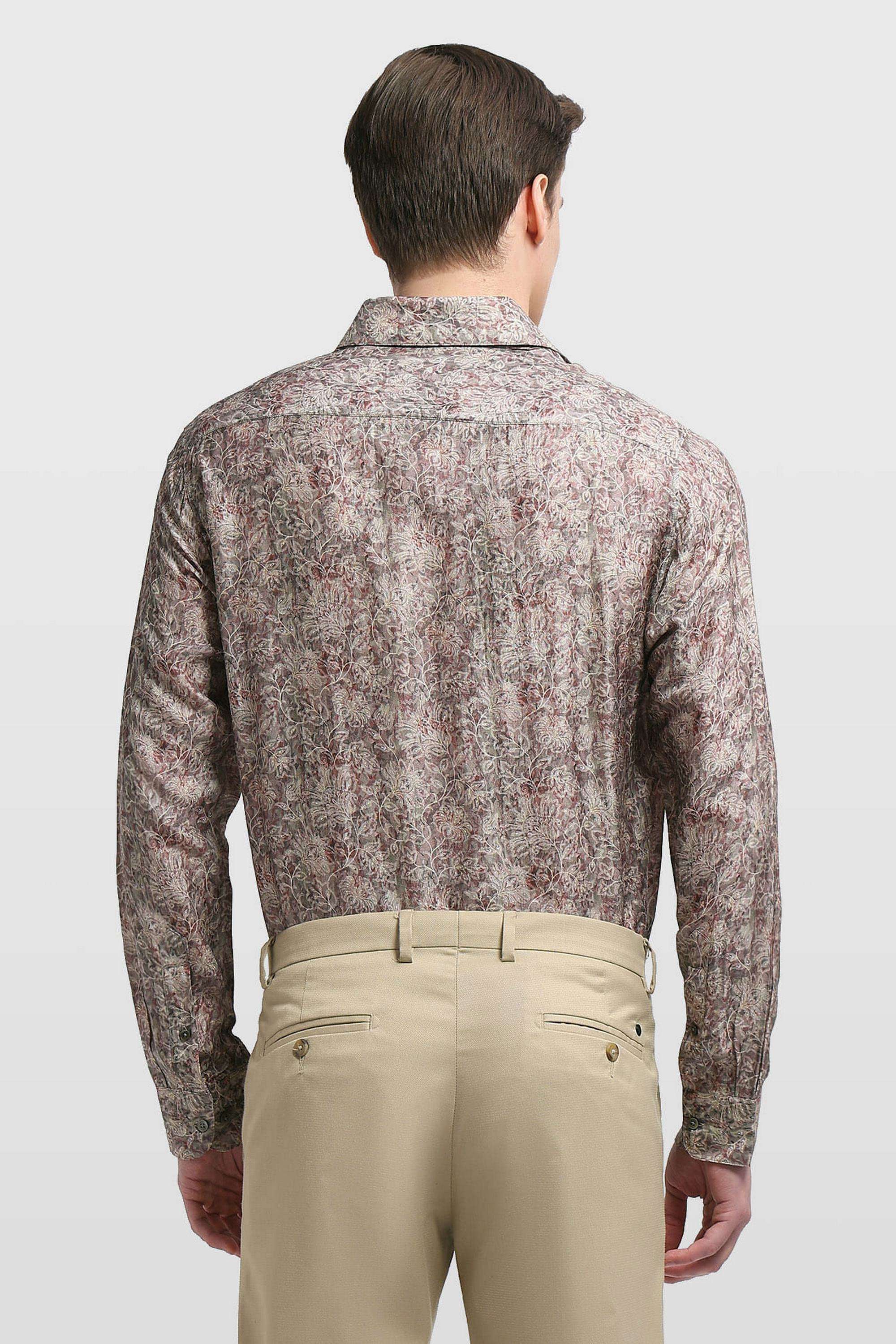 Printed-Viscose-Super-Slim-Fit-Men-s-Formal-Wear-Shirt