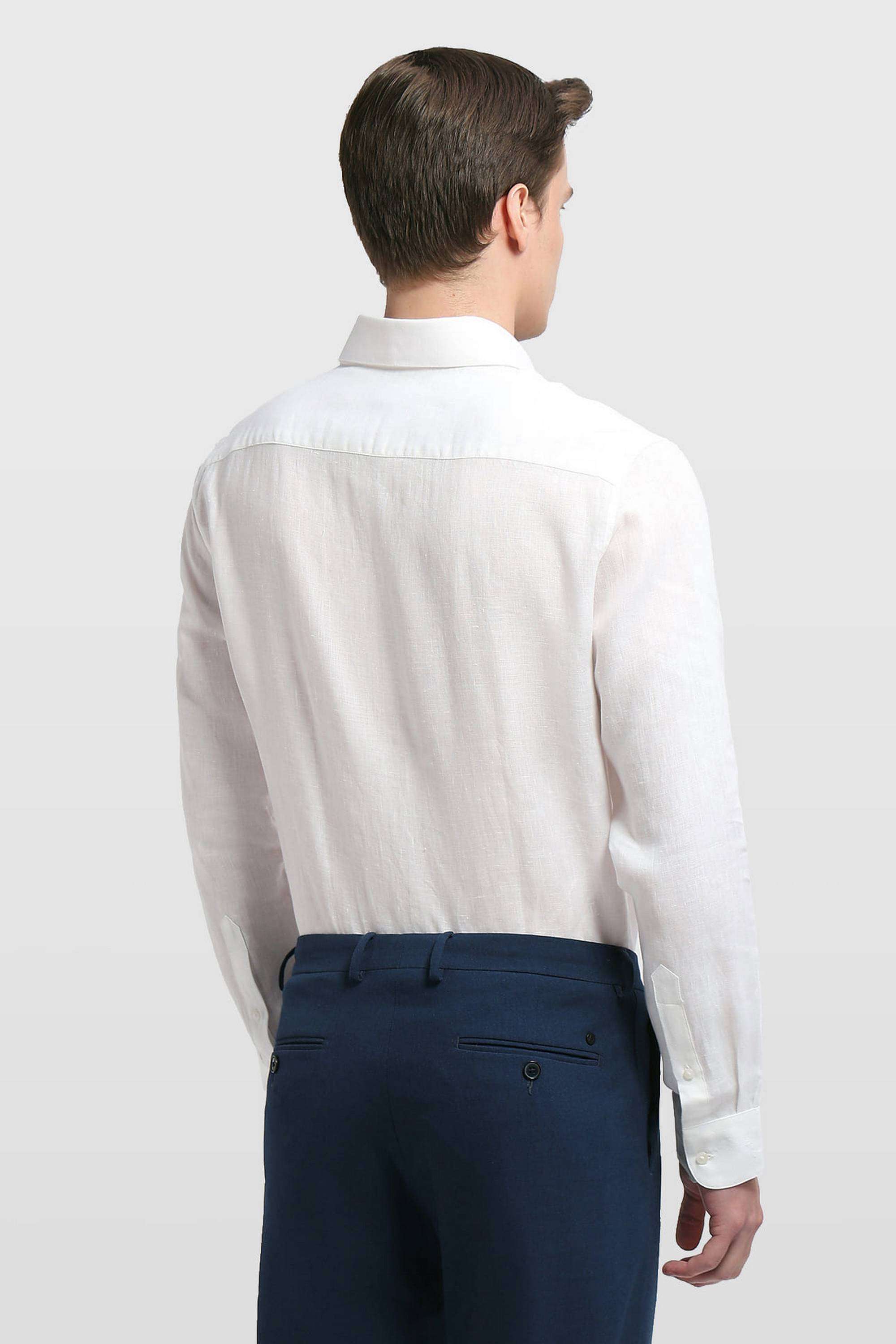 Solid-Linen-Regular-Fit-Men-s-Shirt