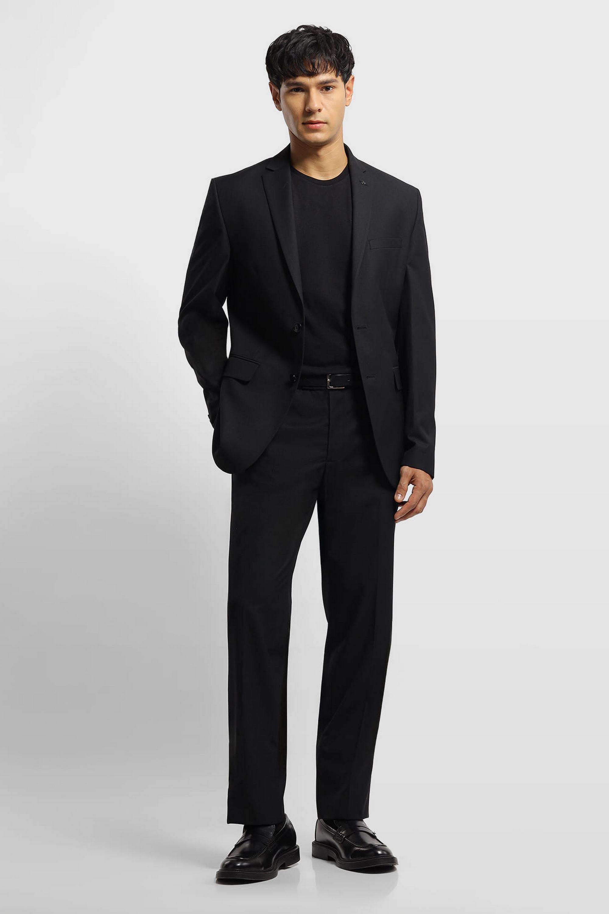 Printed-Polyester-Tailored-Fit-Two-Piece-Suit