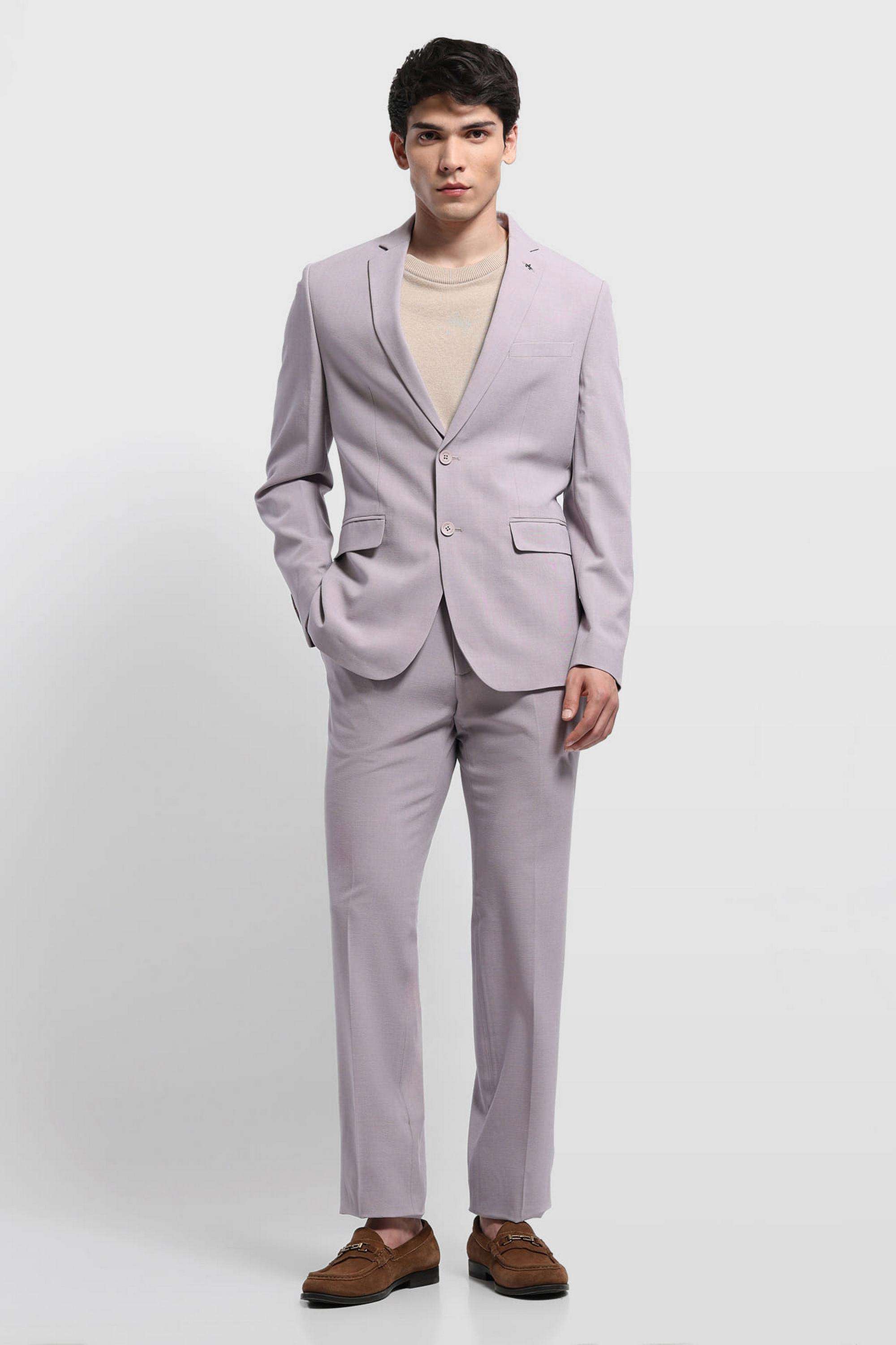Abstract-Polyester-Dobby-Tailored-Fit-Suit