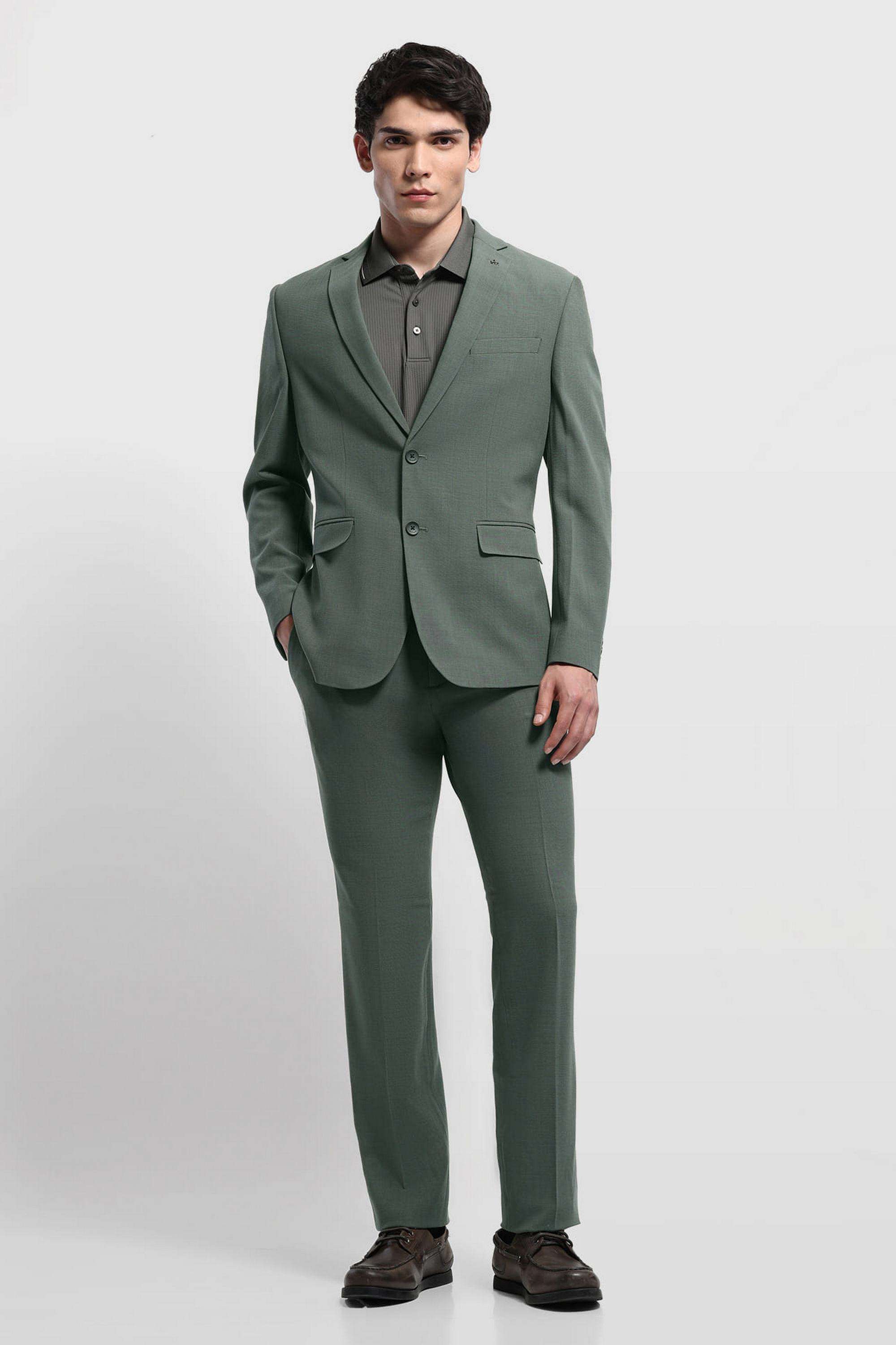 Abstract-Polyester-Dobby-Tailored-Fit-Suit