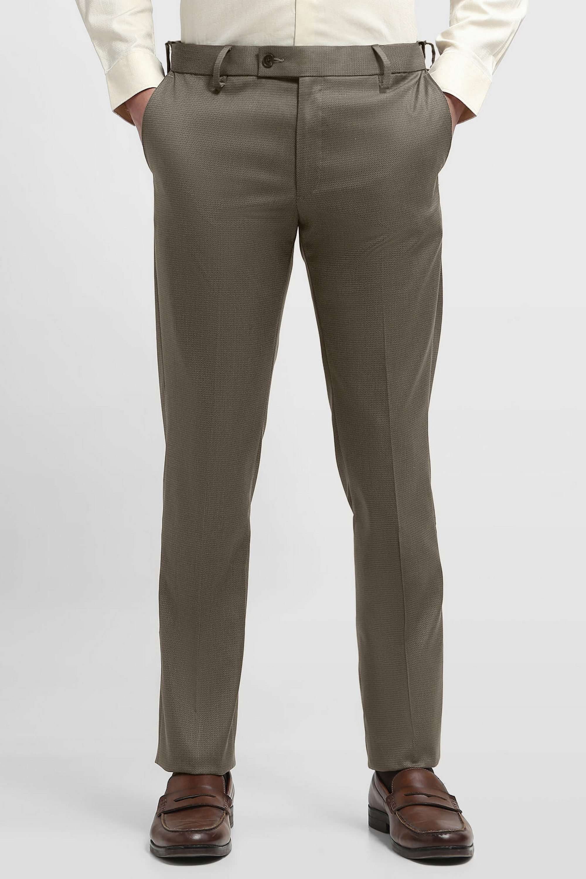 Hudson-Dobby-Polyester-Blend-Regular-Fit-Men-s-Formal-Wear-Trousers