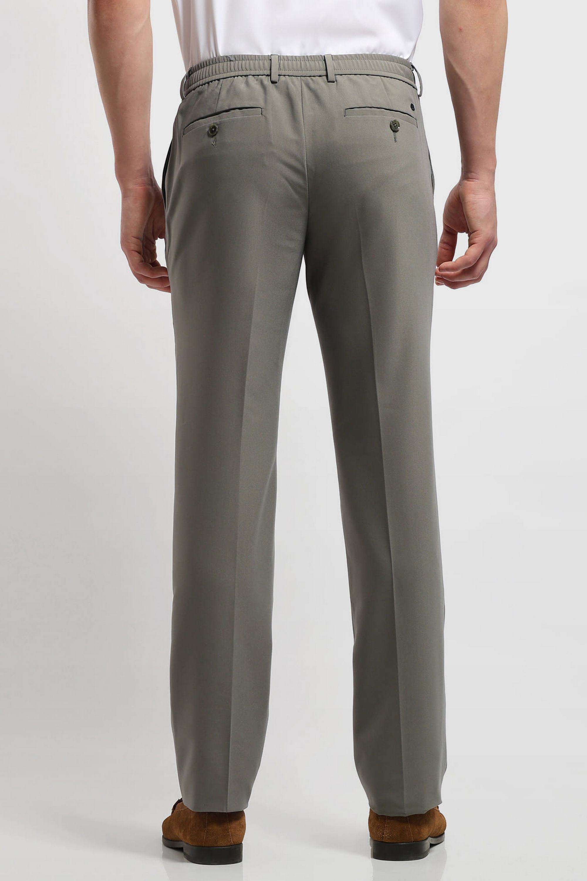 Solid-Polyester-Regular-Fit-Men-s-Formal-Trousers
