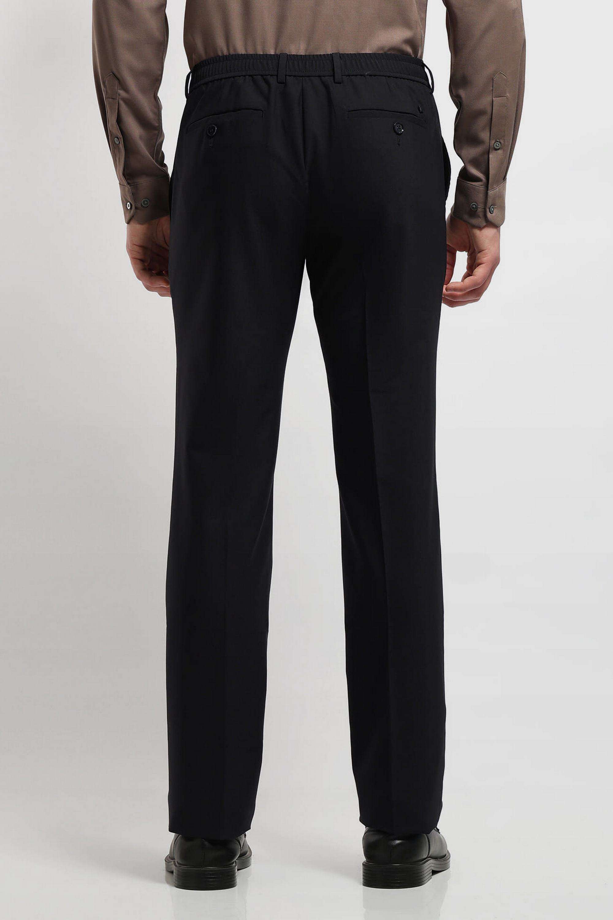 Solid-Polyester-Regular-Fit-Men-s-Formal-Trousers