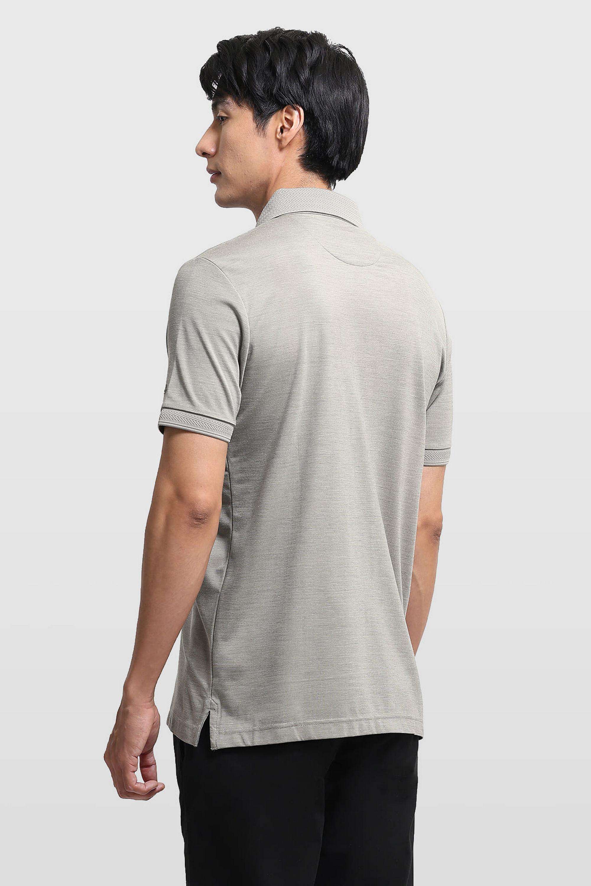 Textured-Cotton-Polo-Men-s-T-Shirt