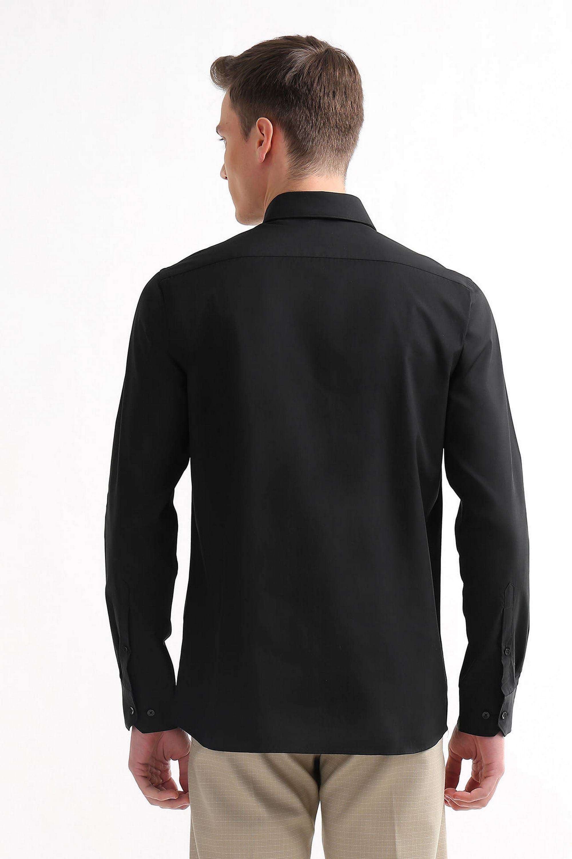 Solid-Cotton-Slim-Fit-Men-s-Shirt